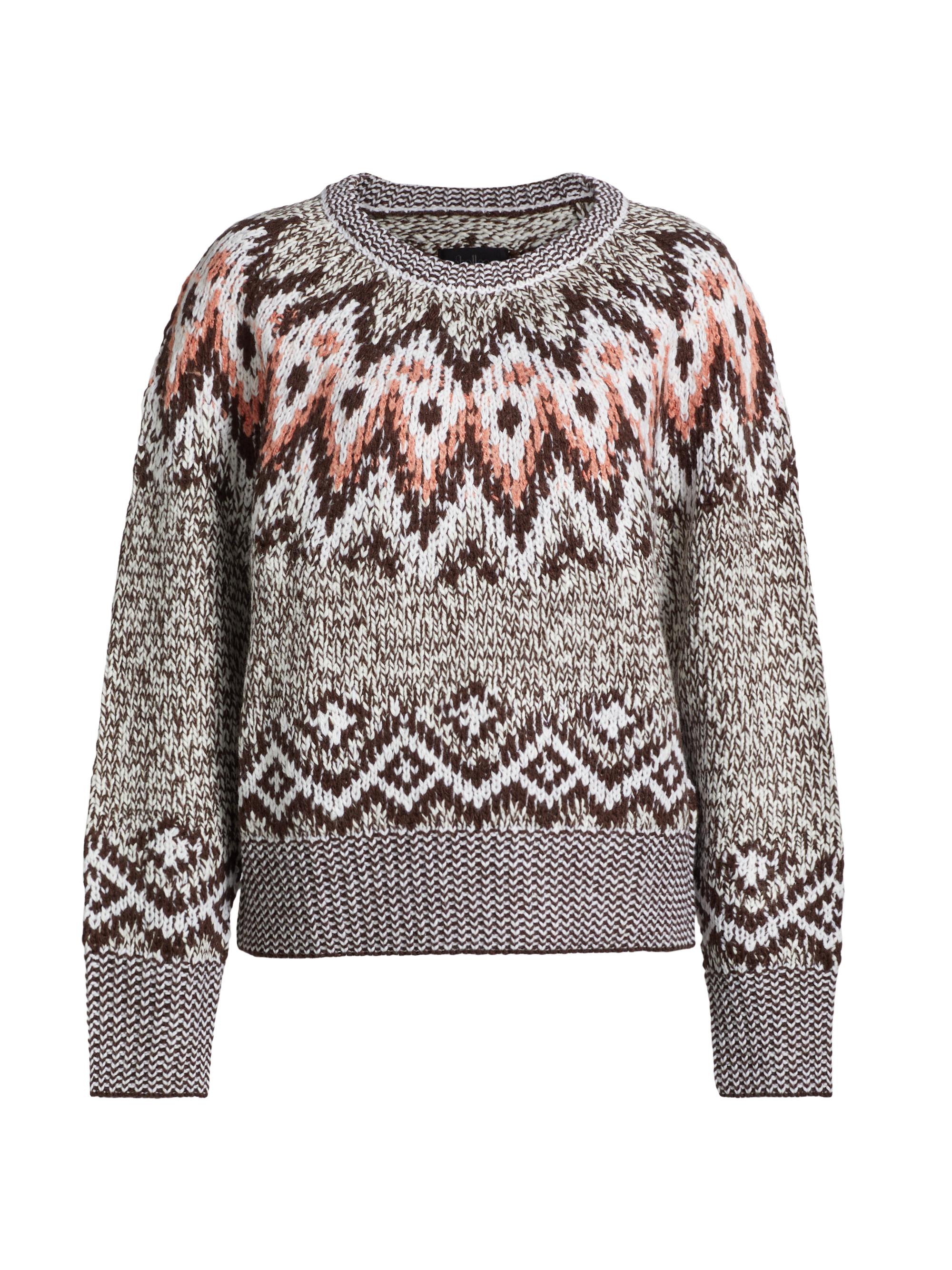 Frame Fair Isle Alpaca-Blend Crewneck Sweater | Saks Fifth