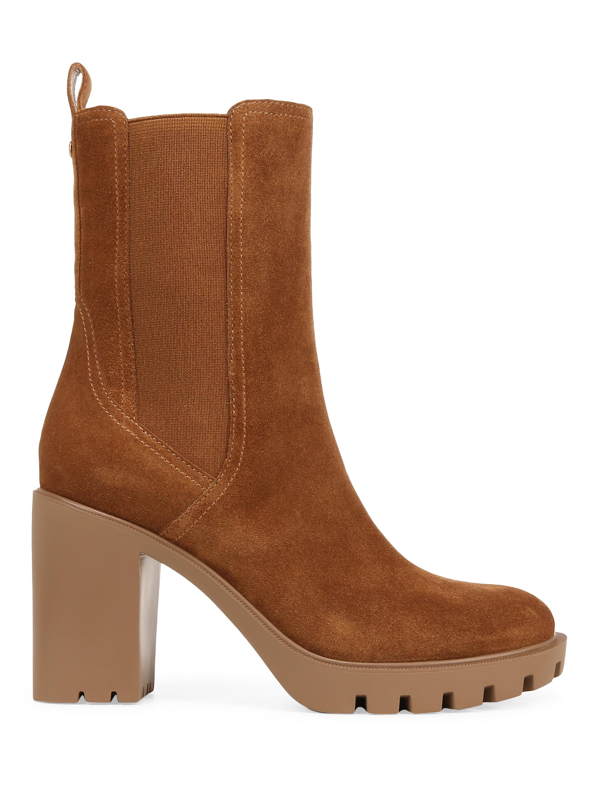 Veronica Beard Women's Riley 90MM Suede Booties - Caramel