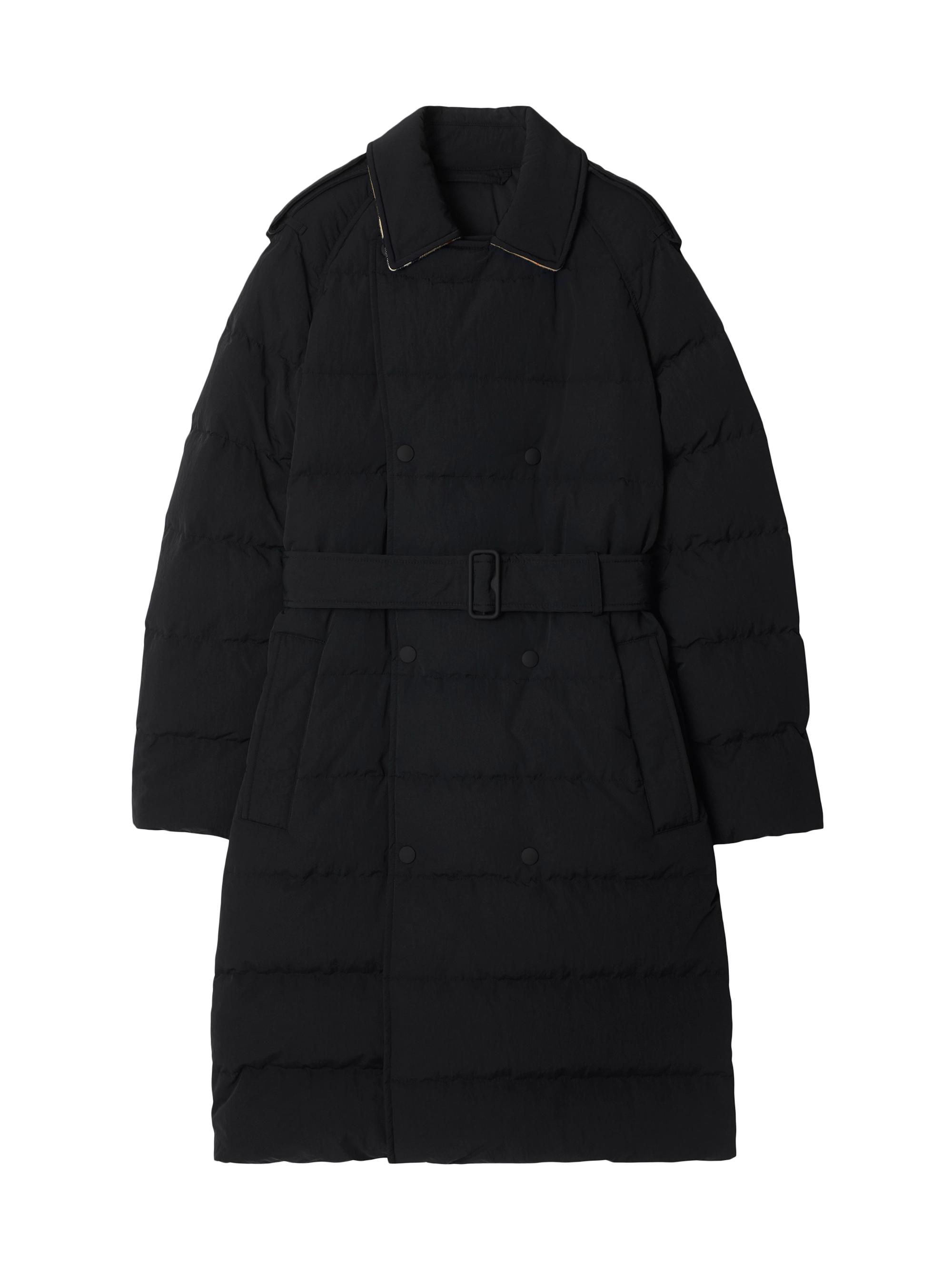 Burberry Women's Padded Double-Breasted Belted Coat - Black
