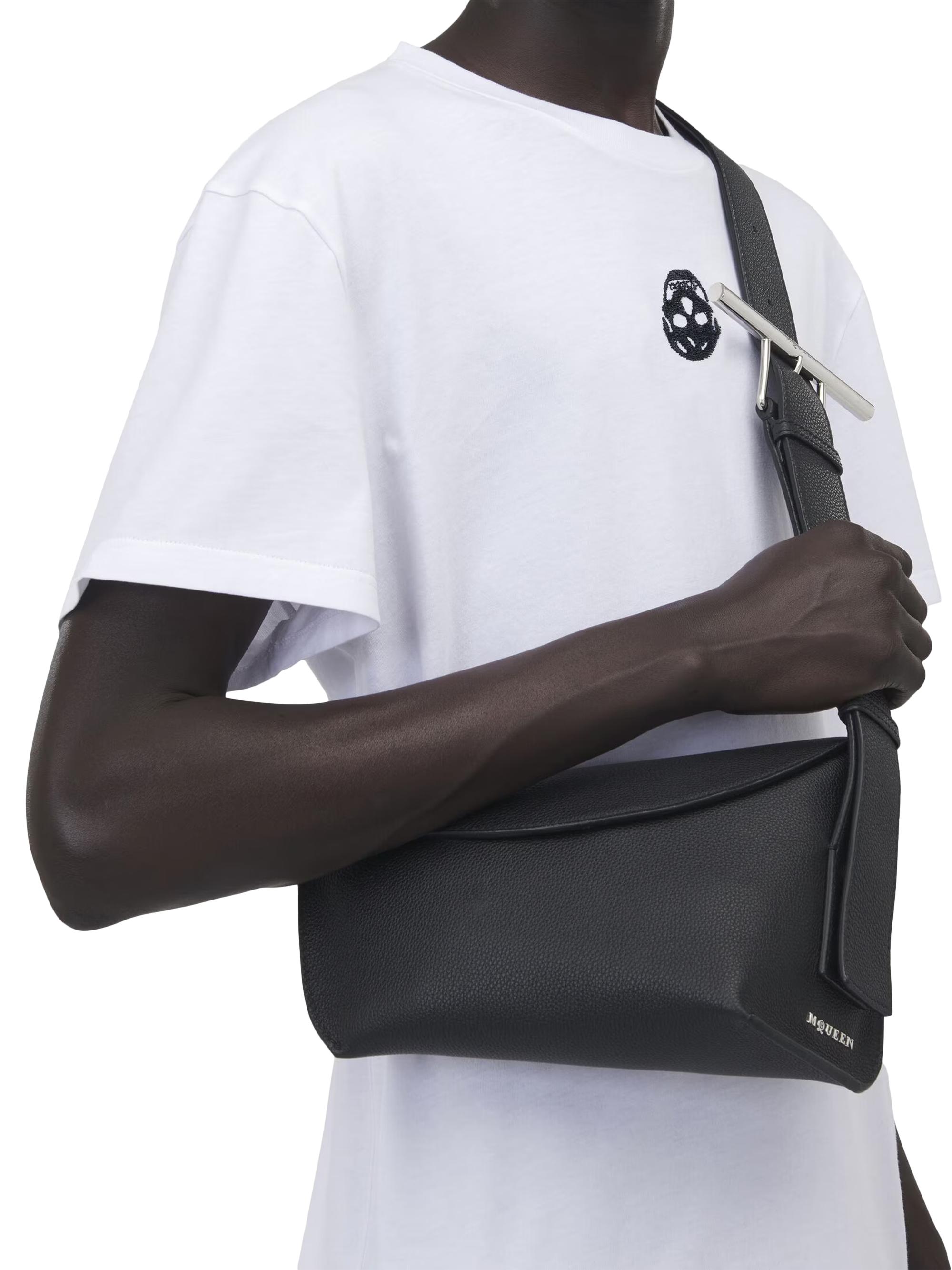McQueen T-Bar Leather Sling Bag | Saks Fifth Avenue
