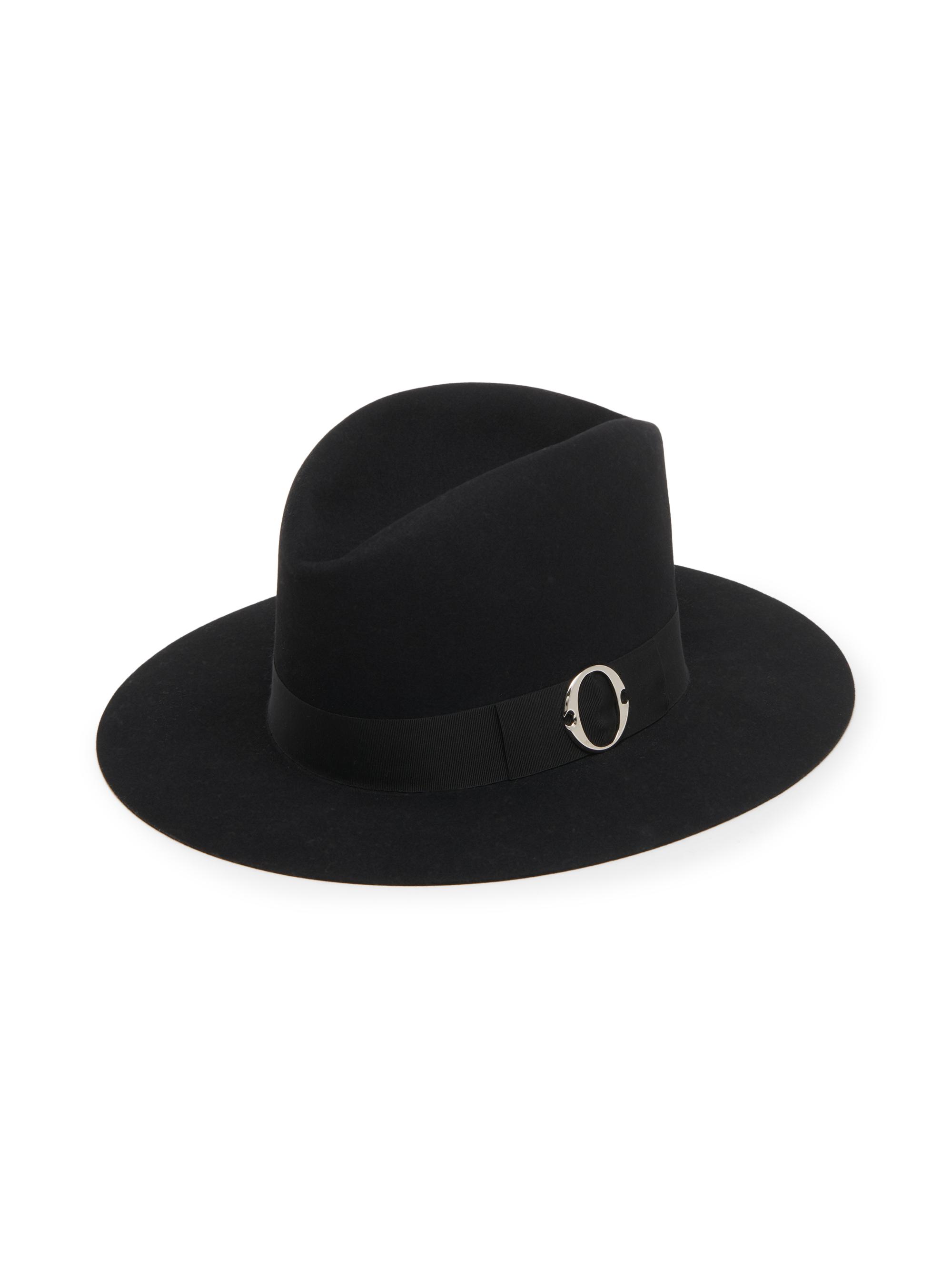 McQueen Men's Poem Wool Fedora - Black