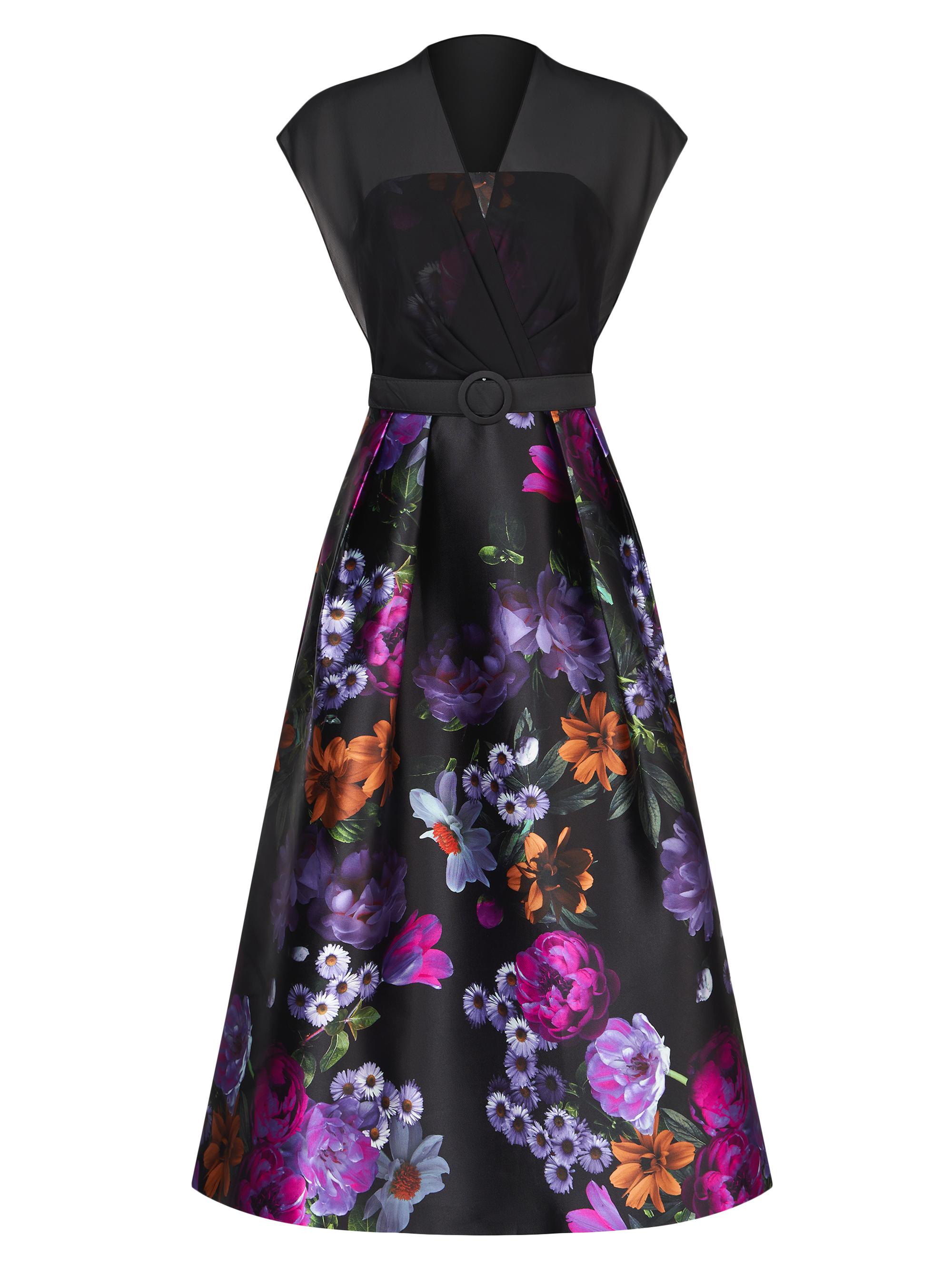 Kay Unger Brigid Peony Bouquet Print Cocktail Dress | Saks Fifth