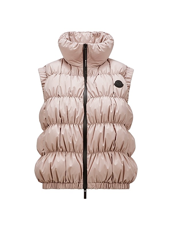 Shop Moncler Apriate Rouched Down Vest | Saks Fifth Avenue Shop Moncler Apriate Rouched Down Vest | Saks Fifth Avenue