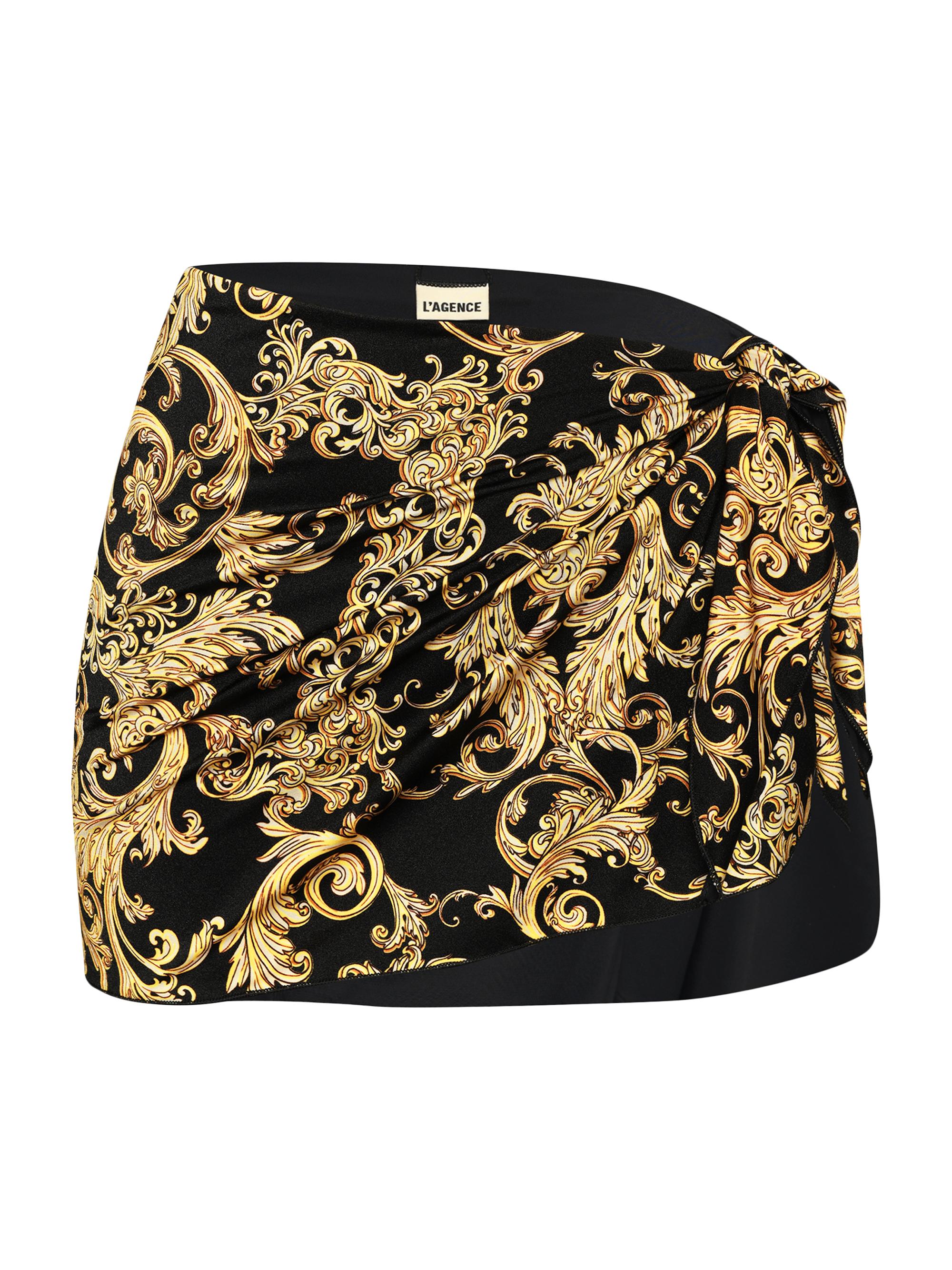 L'AGENCE Women's Baroque Marceline Mini Pareo - Black