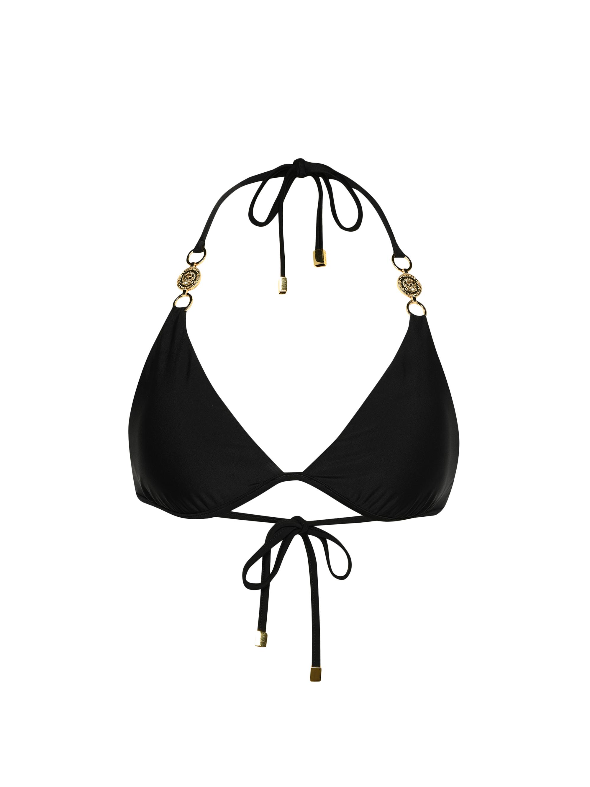 L'AGENCE Women's Solids Annabelle Triangle Bikini Top - Black