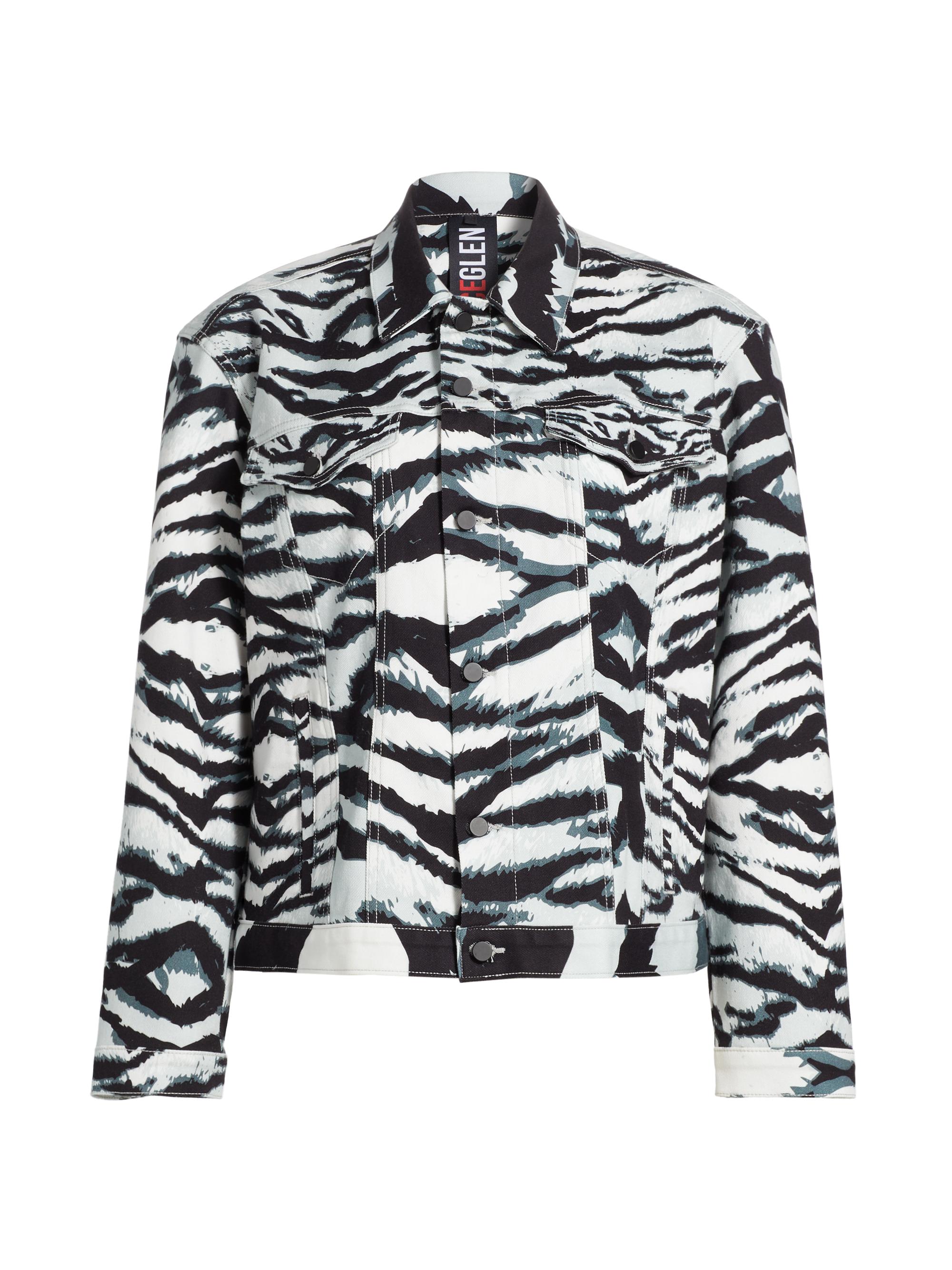 BruceGlen Women's Snow Tiger Denim Jacket - Snow Tiger