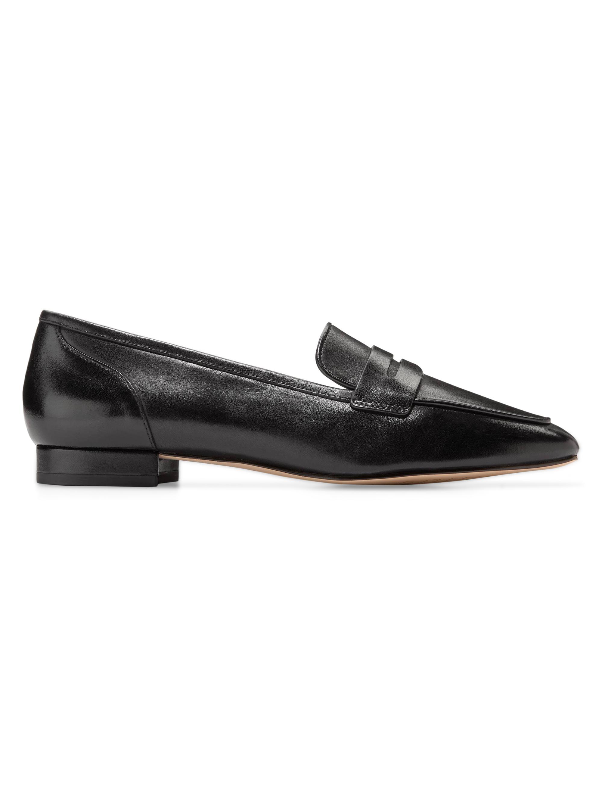 Cole Haan Women's Tarese 30MM Leather Loafers - Black