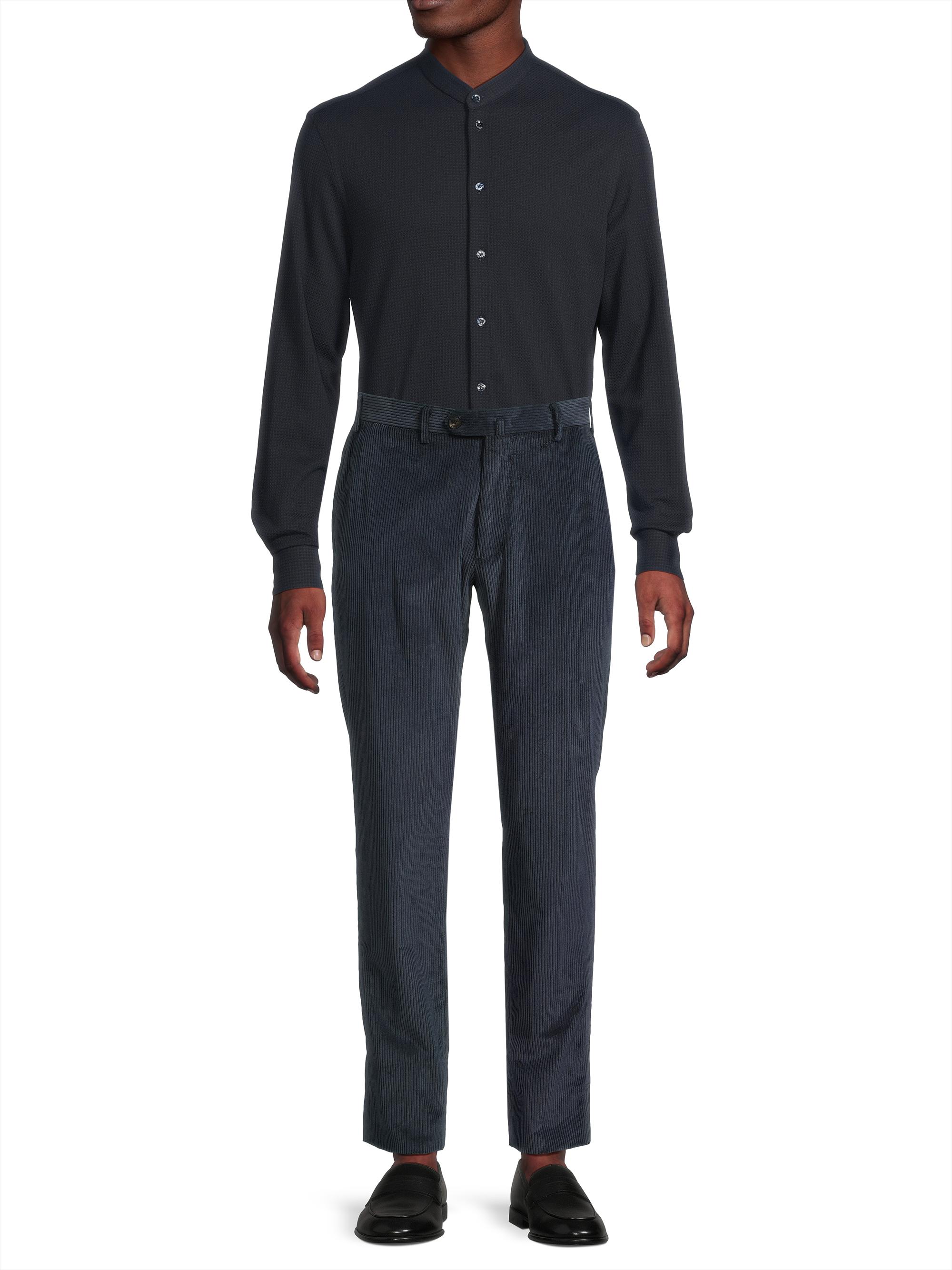 EMPORIO ARMANI ダークグレー ストレートスラックス Emporio Armani Straight-Fit Corduroy Pants | Saks Fifth Avenue