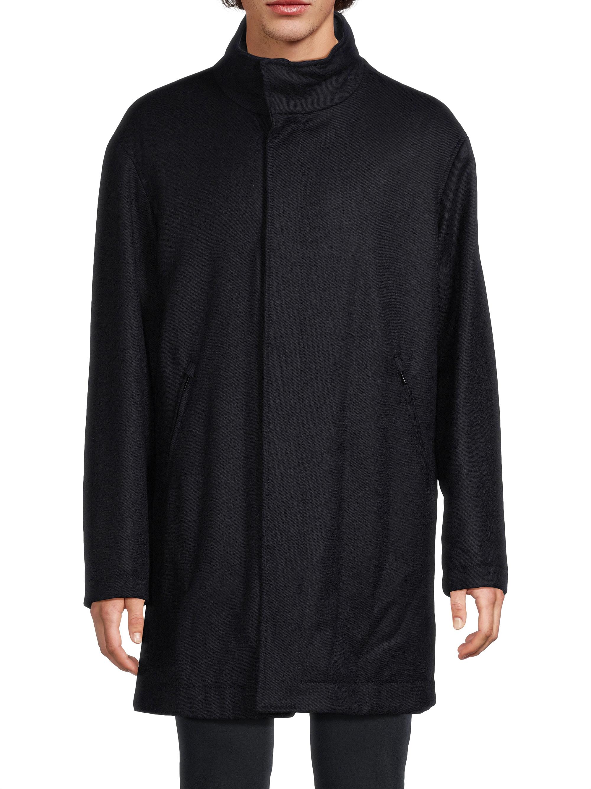 Emporio Armani Caban Wool Coat | Saks Fifth Avenue