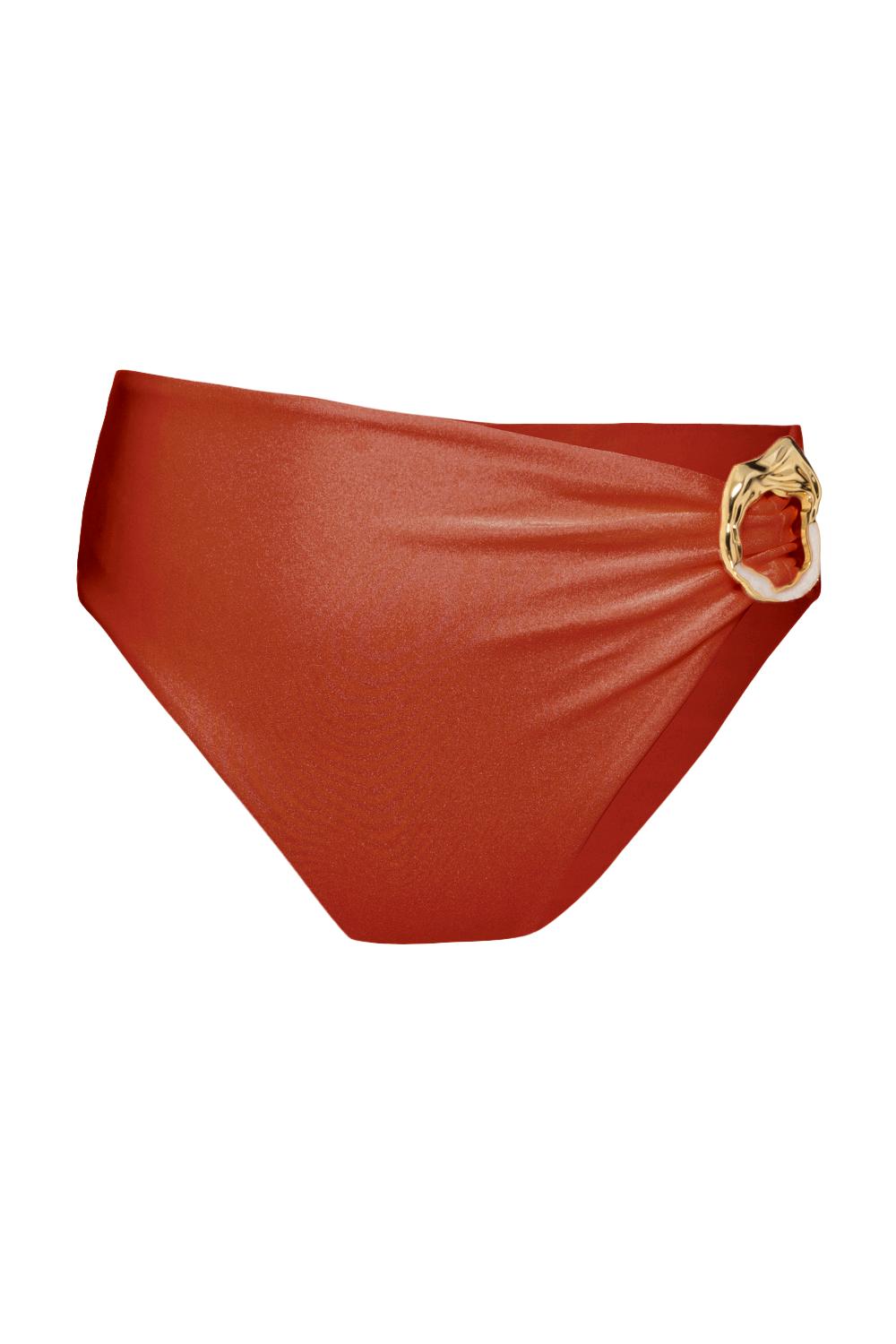 PatBO Women's Jersey Sands Embellished High-Waisted Bikini Bottom - Papric