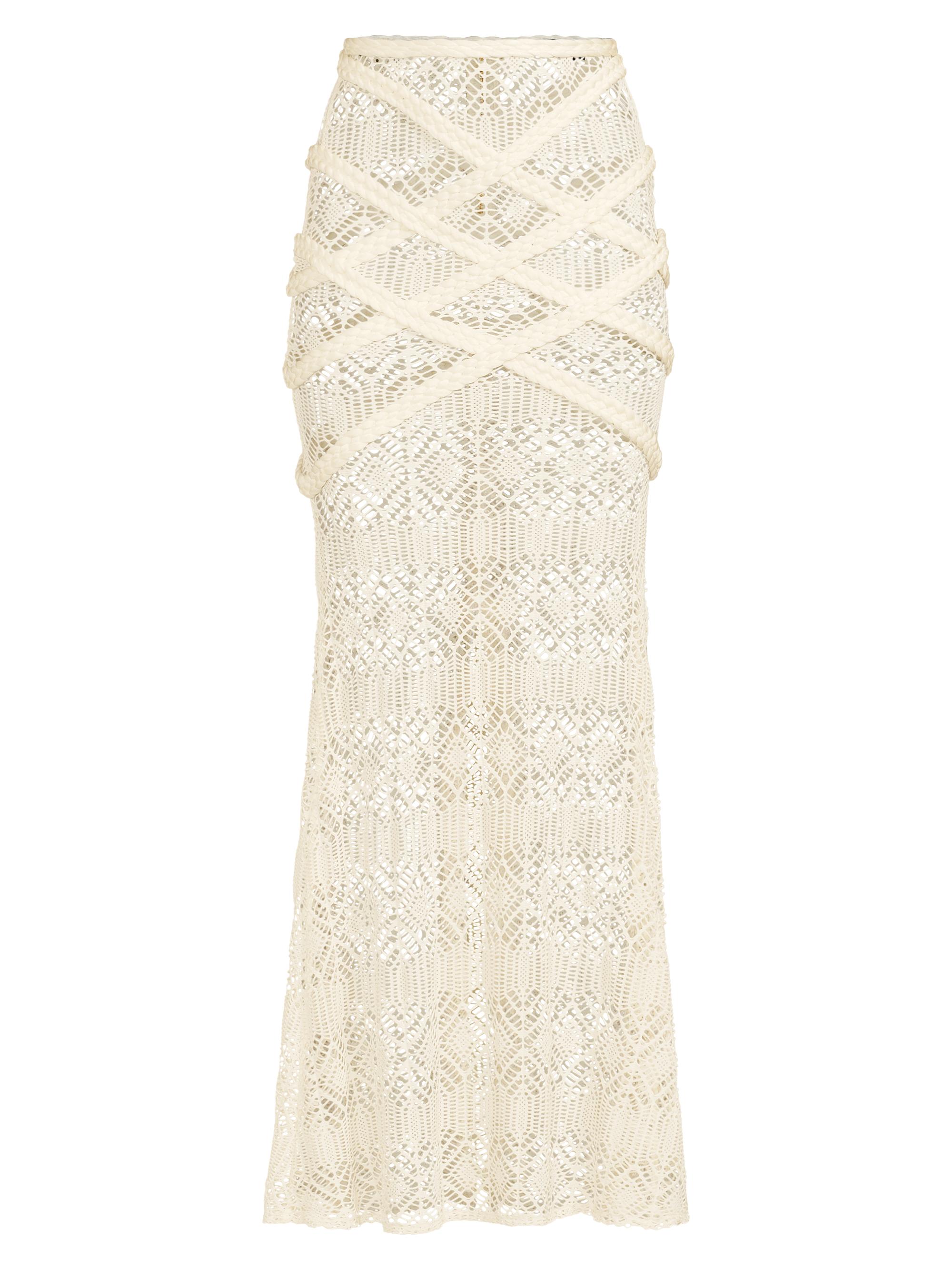 PatBO Women's Pine Beach Lace Maxi Skirt - Off White