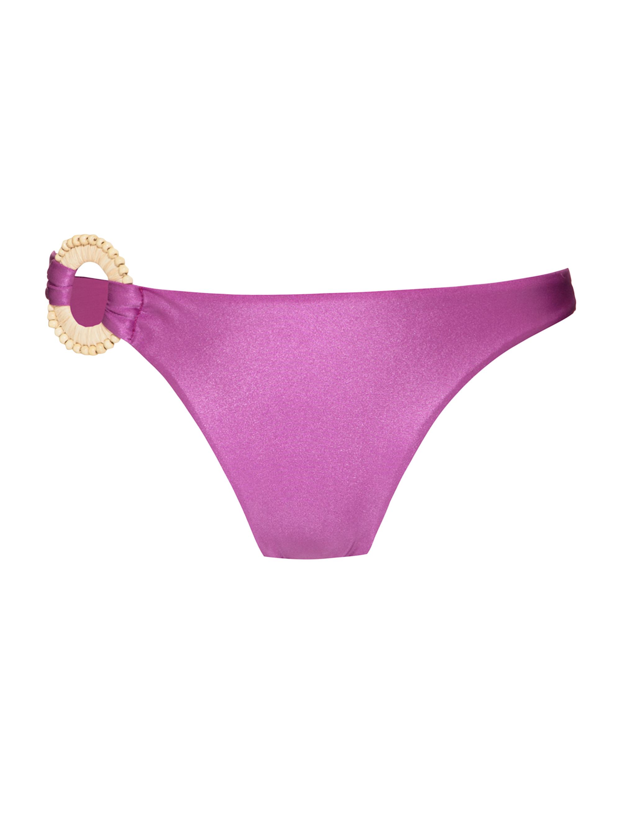 PatBO Women's Groovy Embellished Bikini Bottom - Purple
