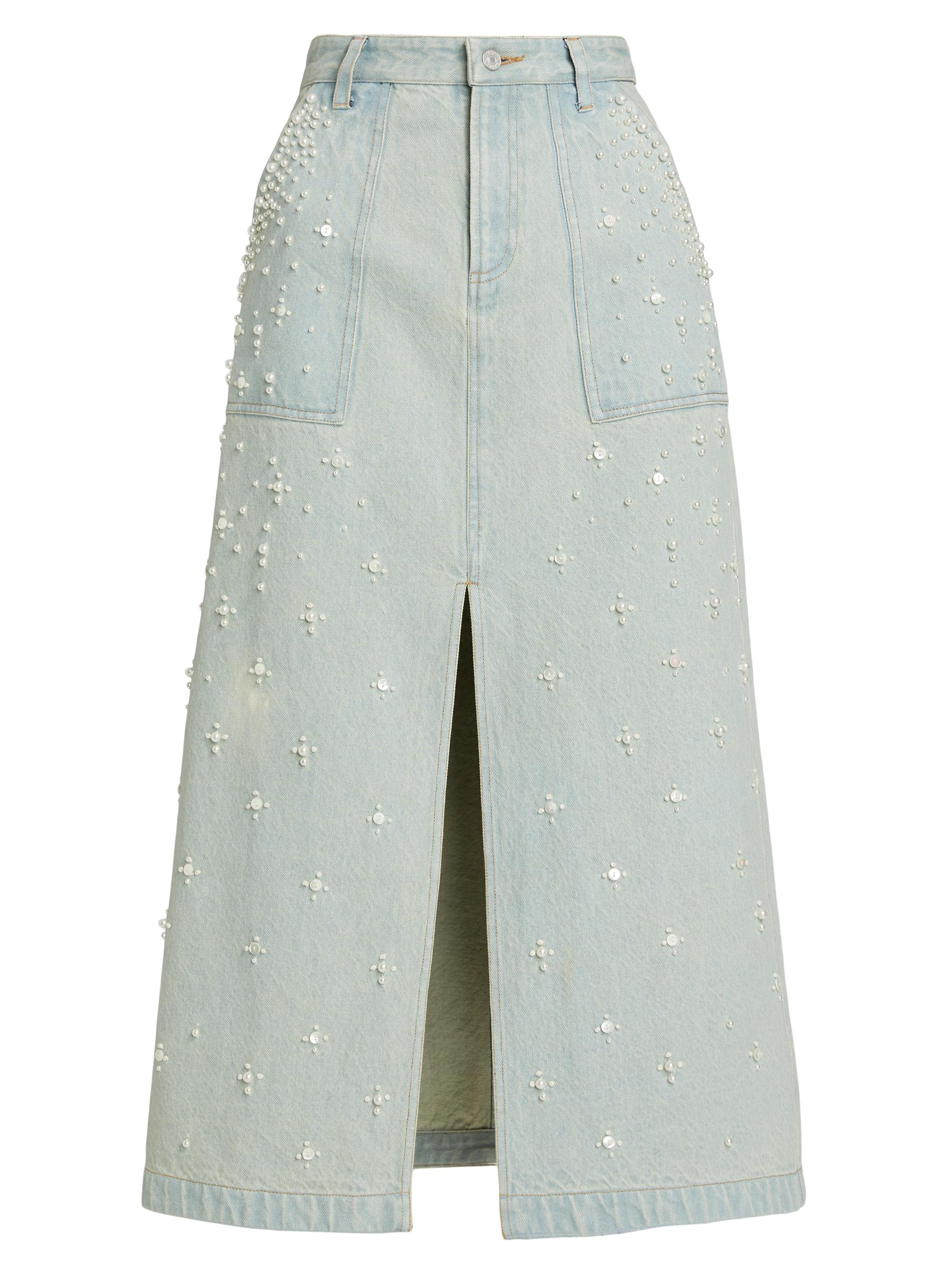 Sea Women's Perlette Denim Skirt - Blue