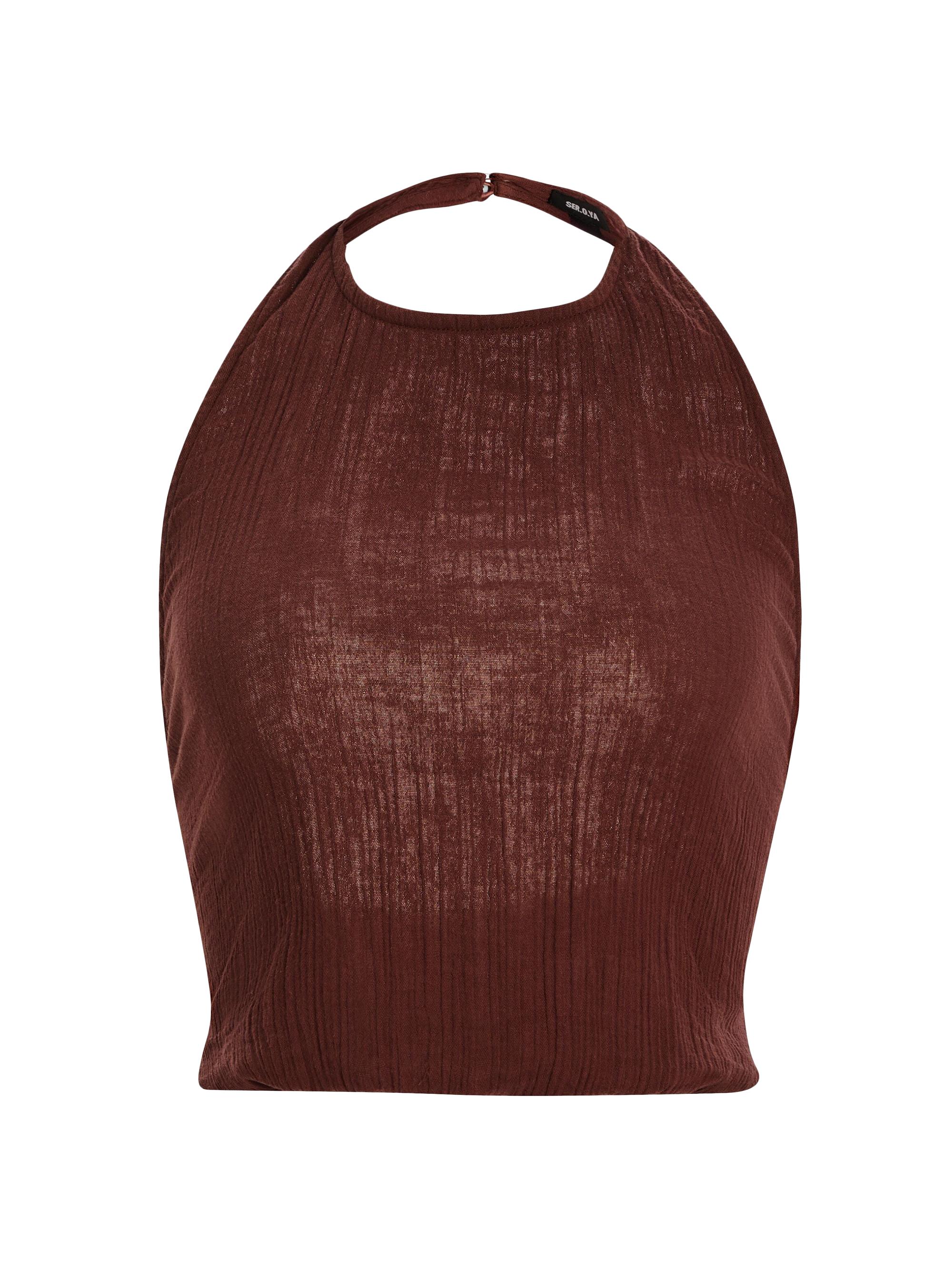 Ser.o.ya Women's Yen Gauze Halter Top - Coconut