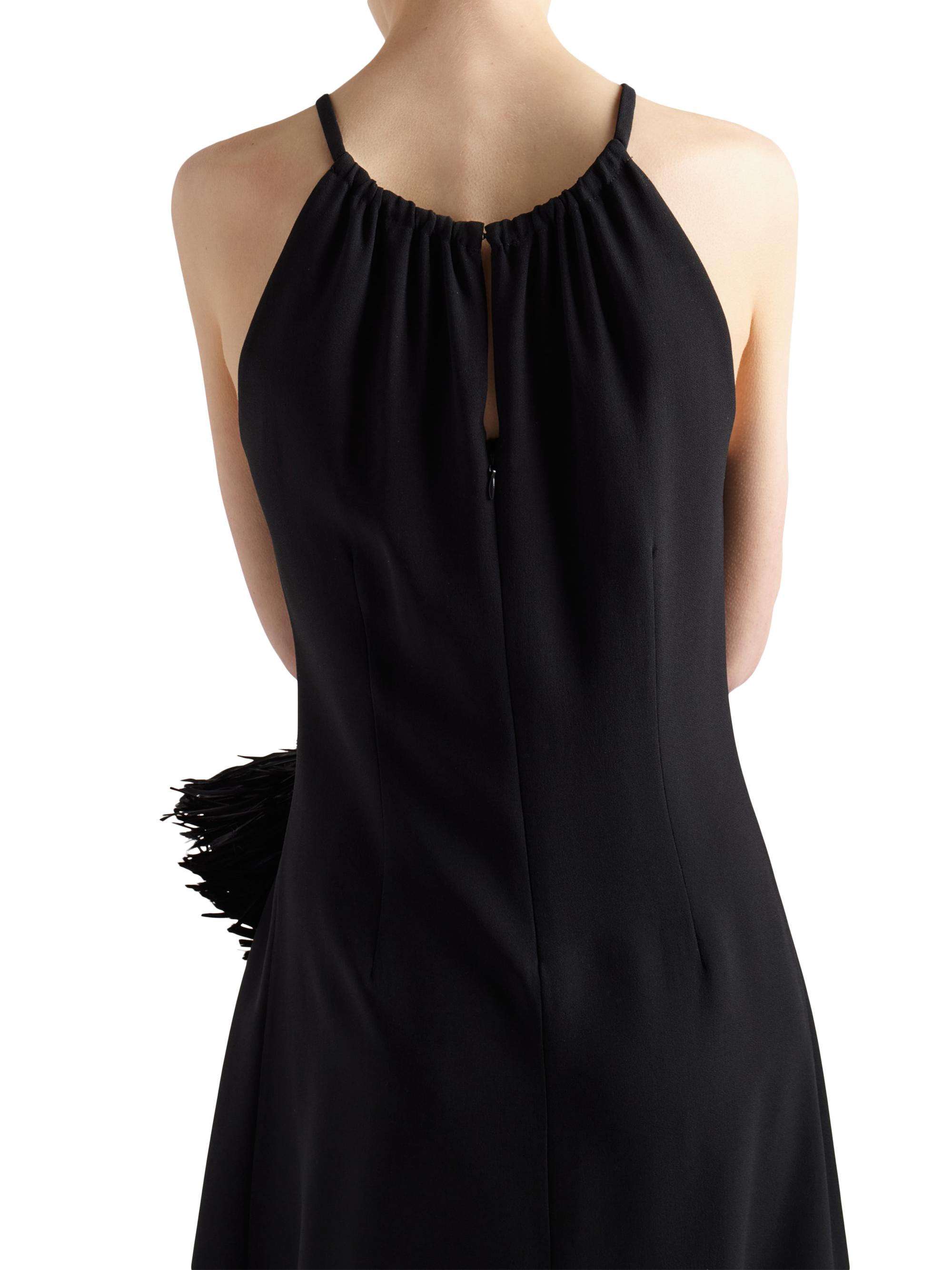 prada sable mini dress Prada Embroidered Sable Mini-Dress