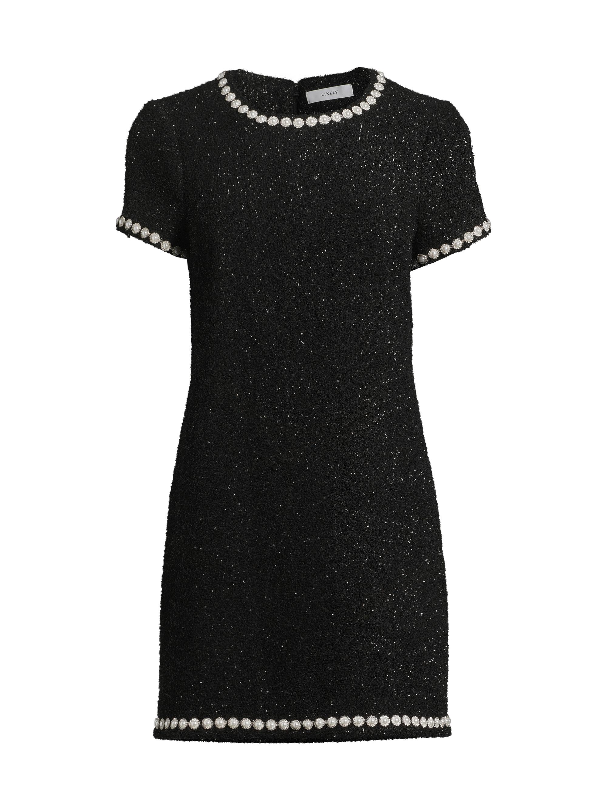 Likely Women's Scottie Embellished Shift Dress - Black
