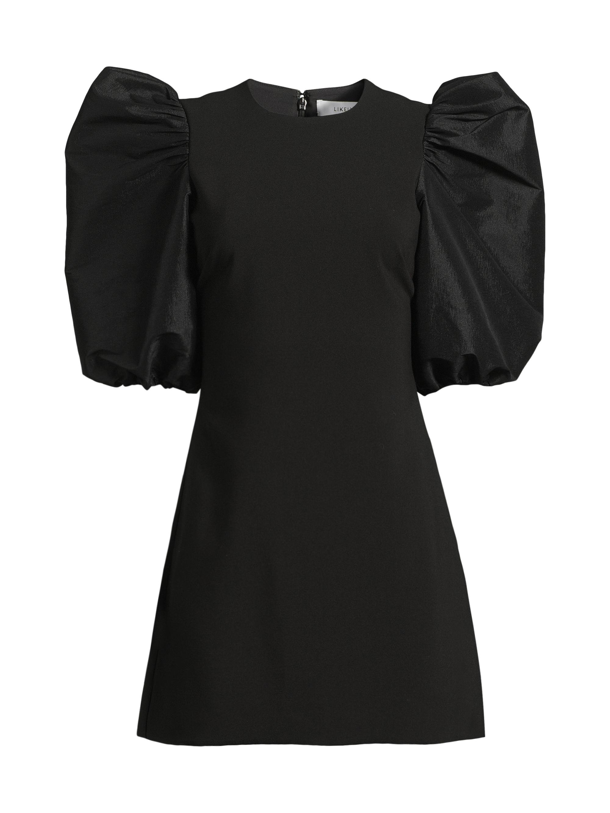 Likely Women's Diana Puff-Sleeve Dress - Black