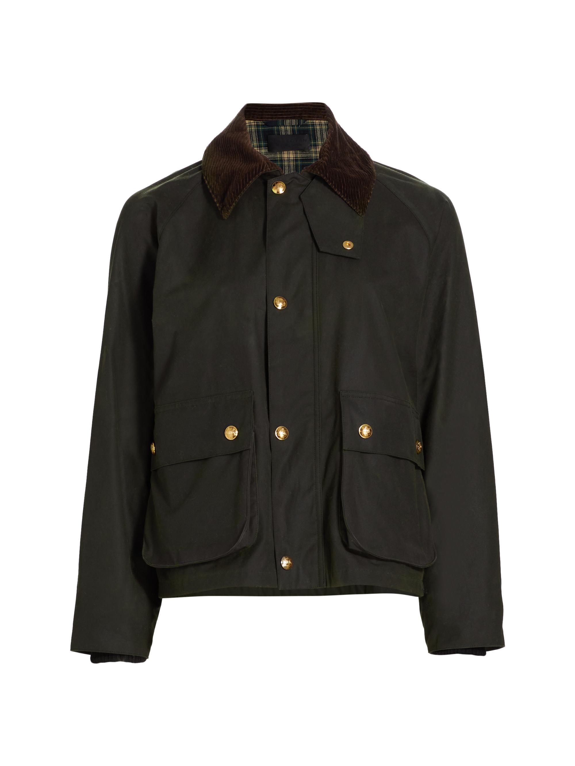 Nili Lotan Women's Brinley Waxed Cotton Parka - Dark Hunter Green