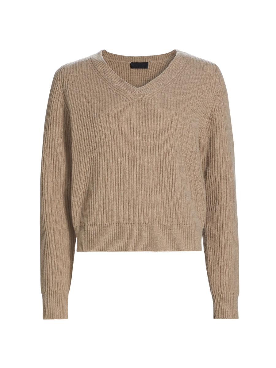 ニット・セーター IONSEOUL Cashmere Stripe Karanit BBU682 Striped Boxy Sweater in Merino Cashmere Blend