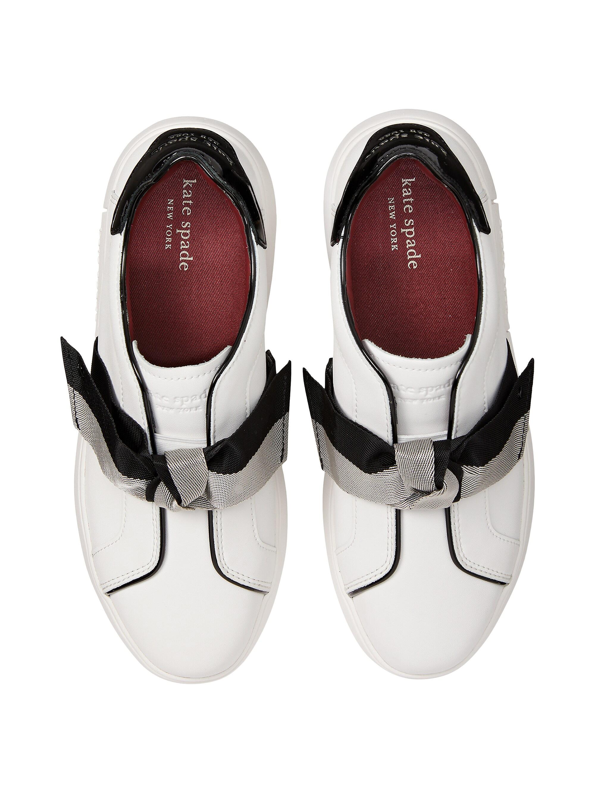 Lexi Bow-Detailed Leather Sneakers