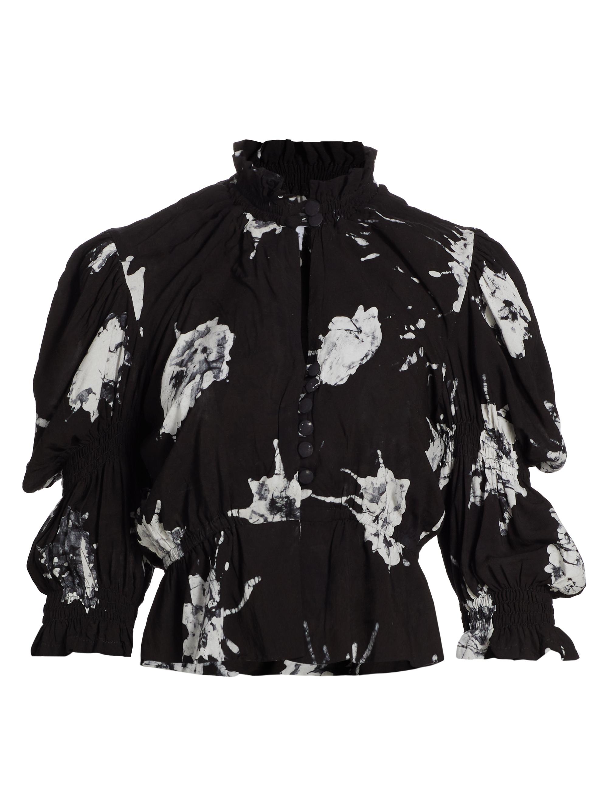 Busayo Women's Morayo Splotchy Top - Black