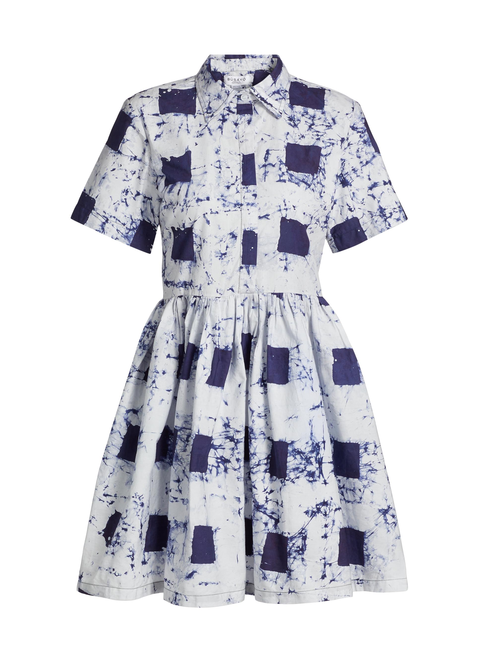 Busayo Women's Ladipo Cotton Dress - Black White