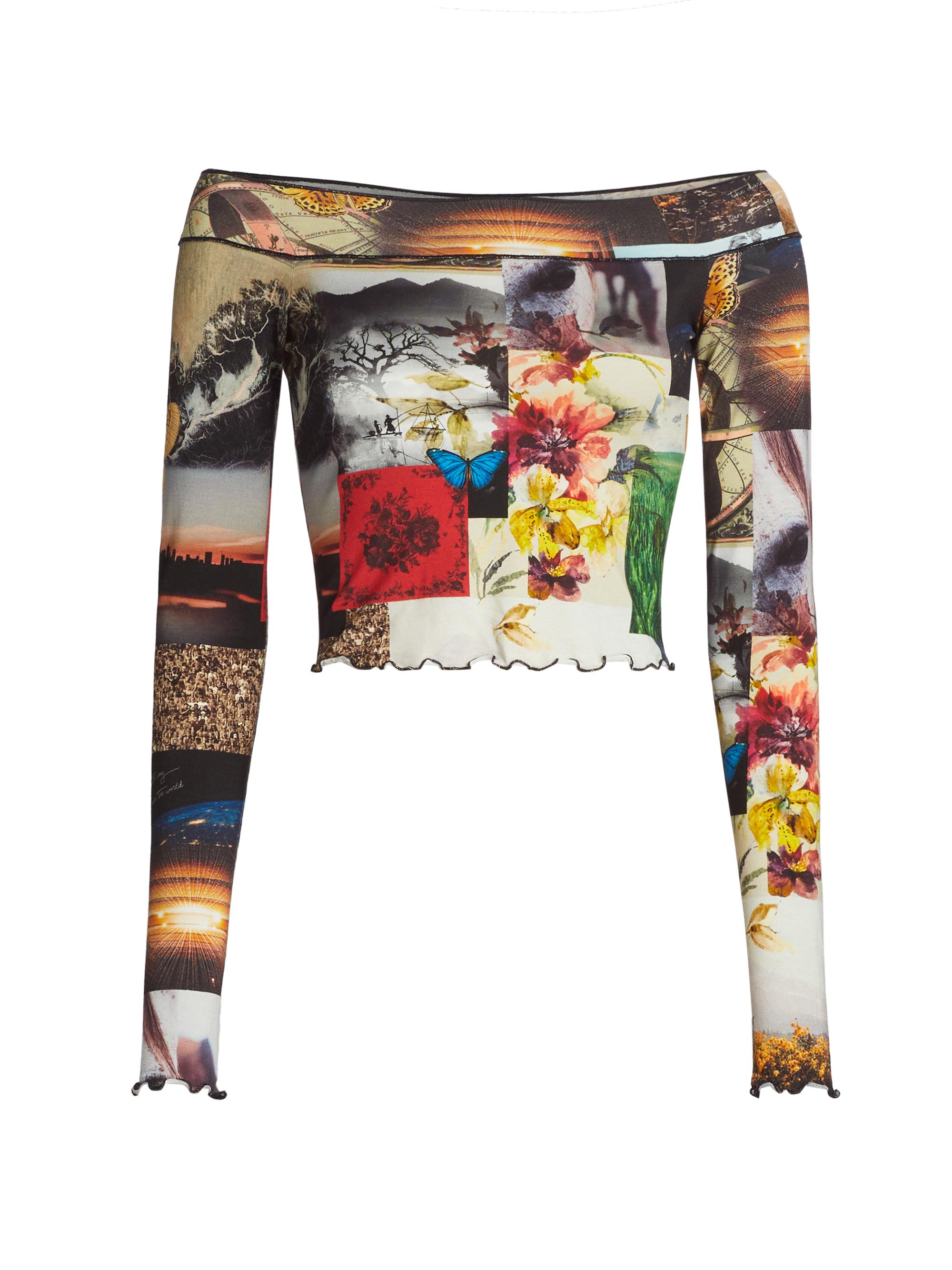 Alice + Olivia Women's Dorinda Printed Jersey Top - Eco Fusion