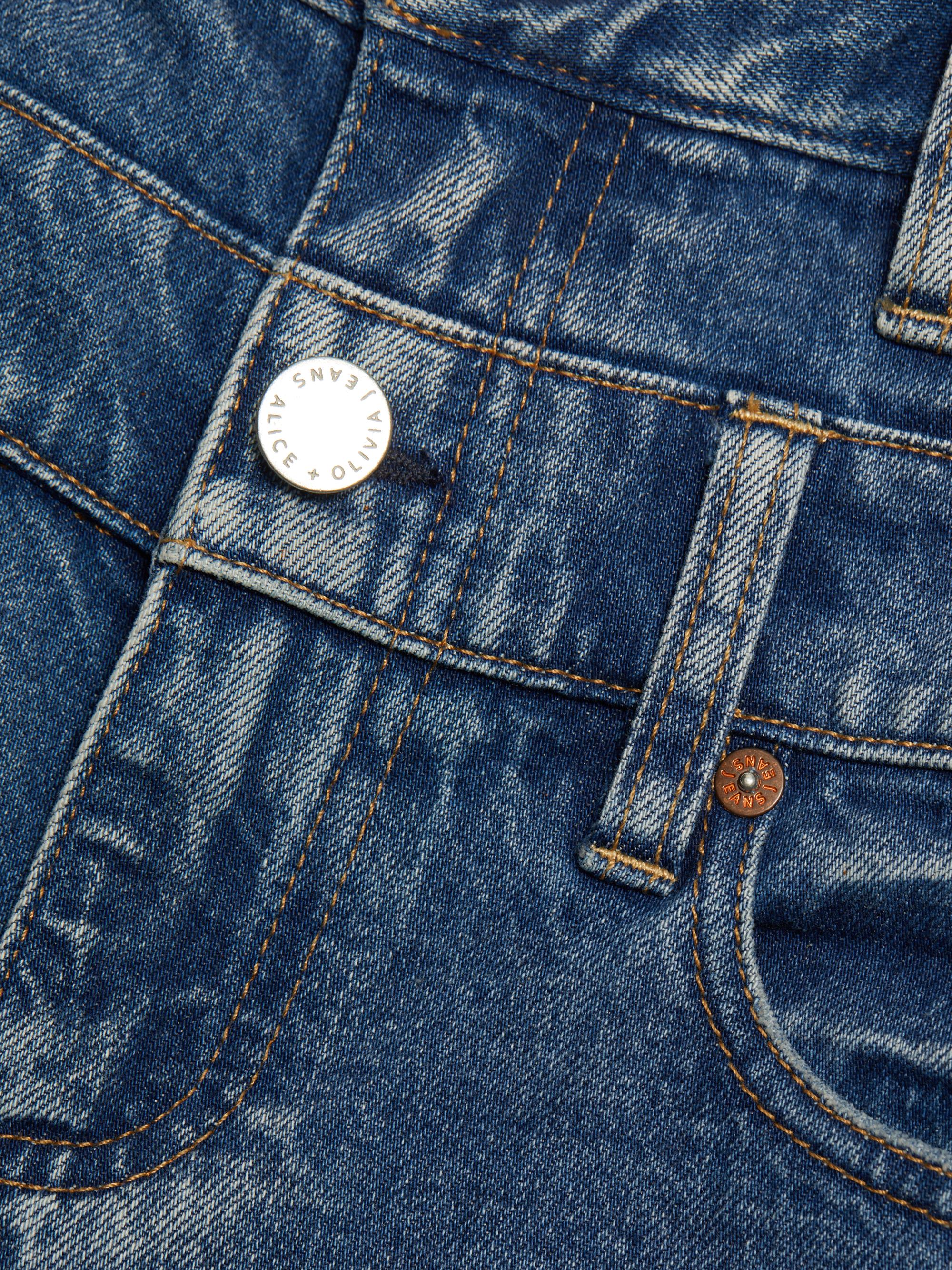 Alice + Olivia High-Rise Double Waistband Cool Jeans | Saks