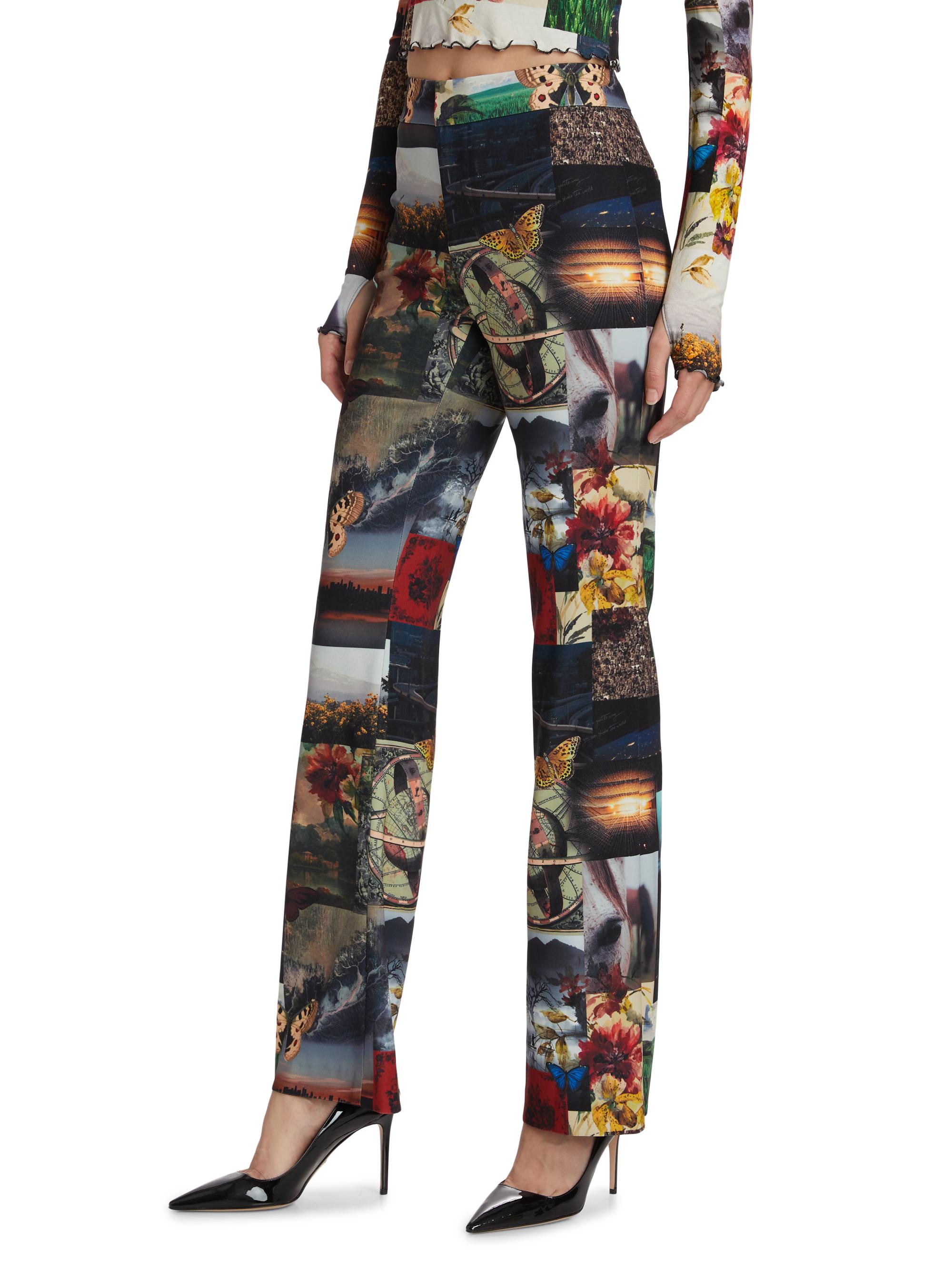 Shop Alice + Olivia Livi Photograph Print Trousers | Saks Fifth Avenue