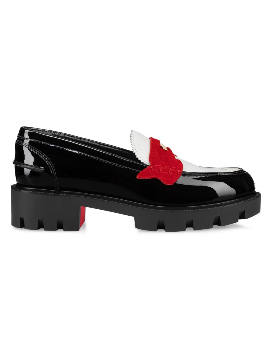 Christian Louboutin Penny Lug Calf Leather Loafers | Saks