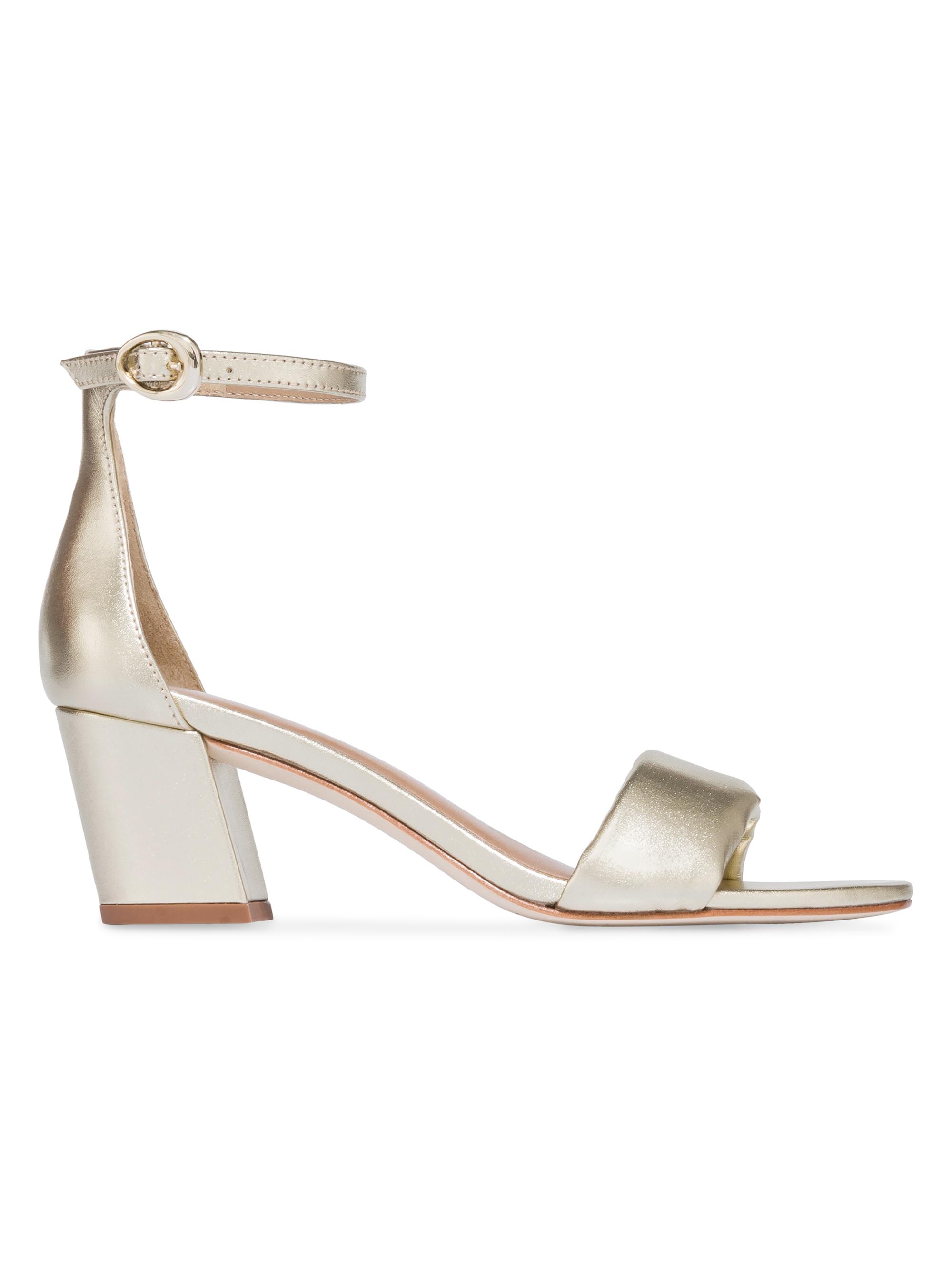 Bernardo Women's Bowie Ankle Strap Heeled Sandals - Champagne