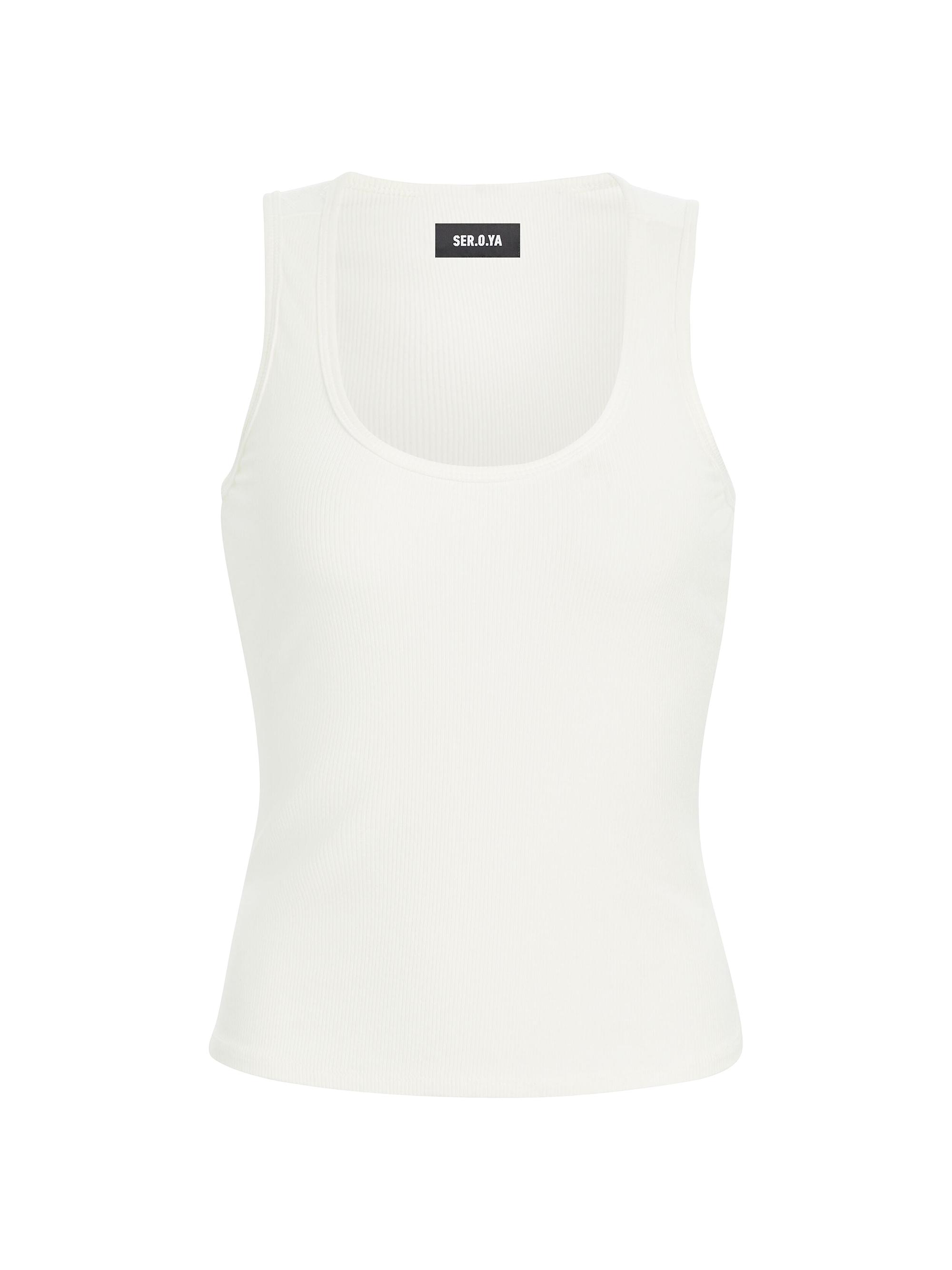 Ser.o.ya Women's Ripton Ribbed Tank Top - White