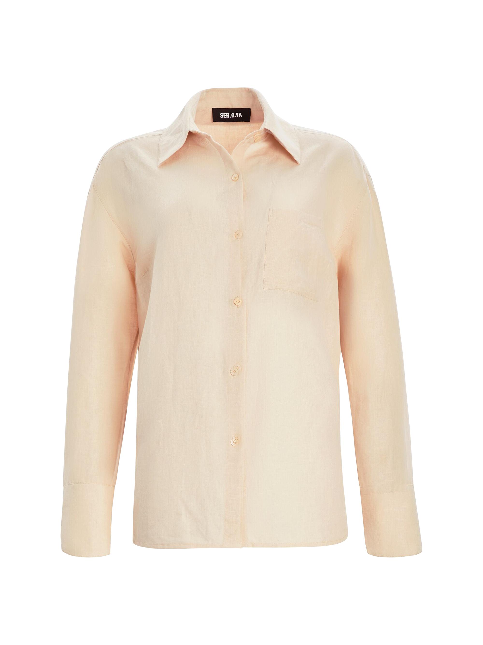 Ser.o.ya Women's Bella Linen Shirt - Linen Beige
