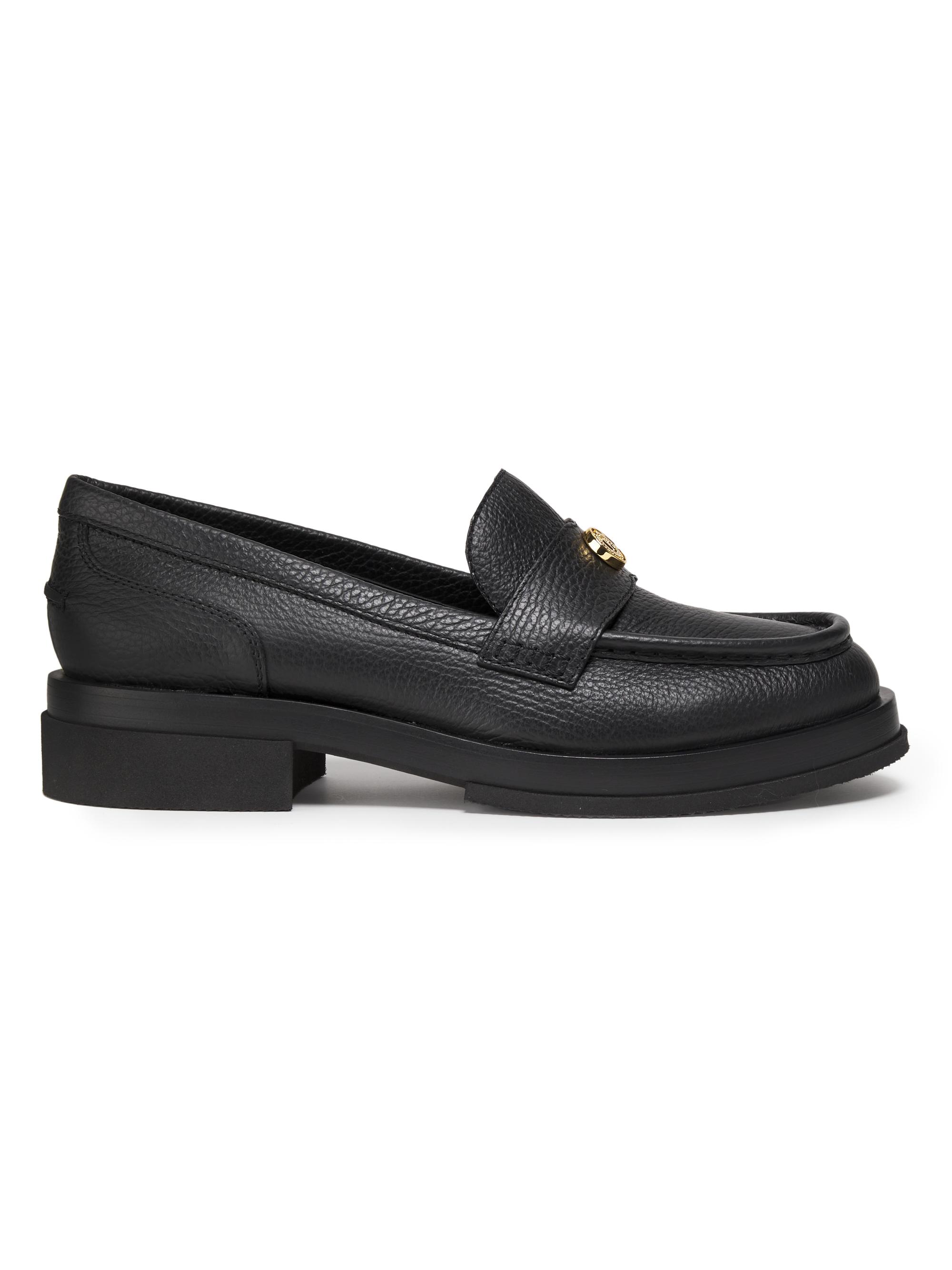 Pollini Women's Leather Loafers - Black
