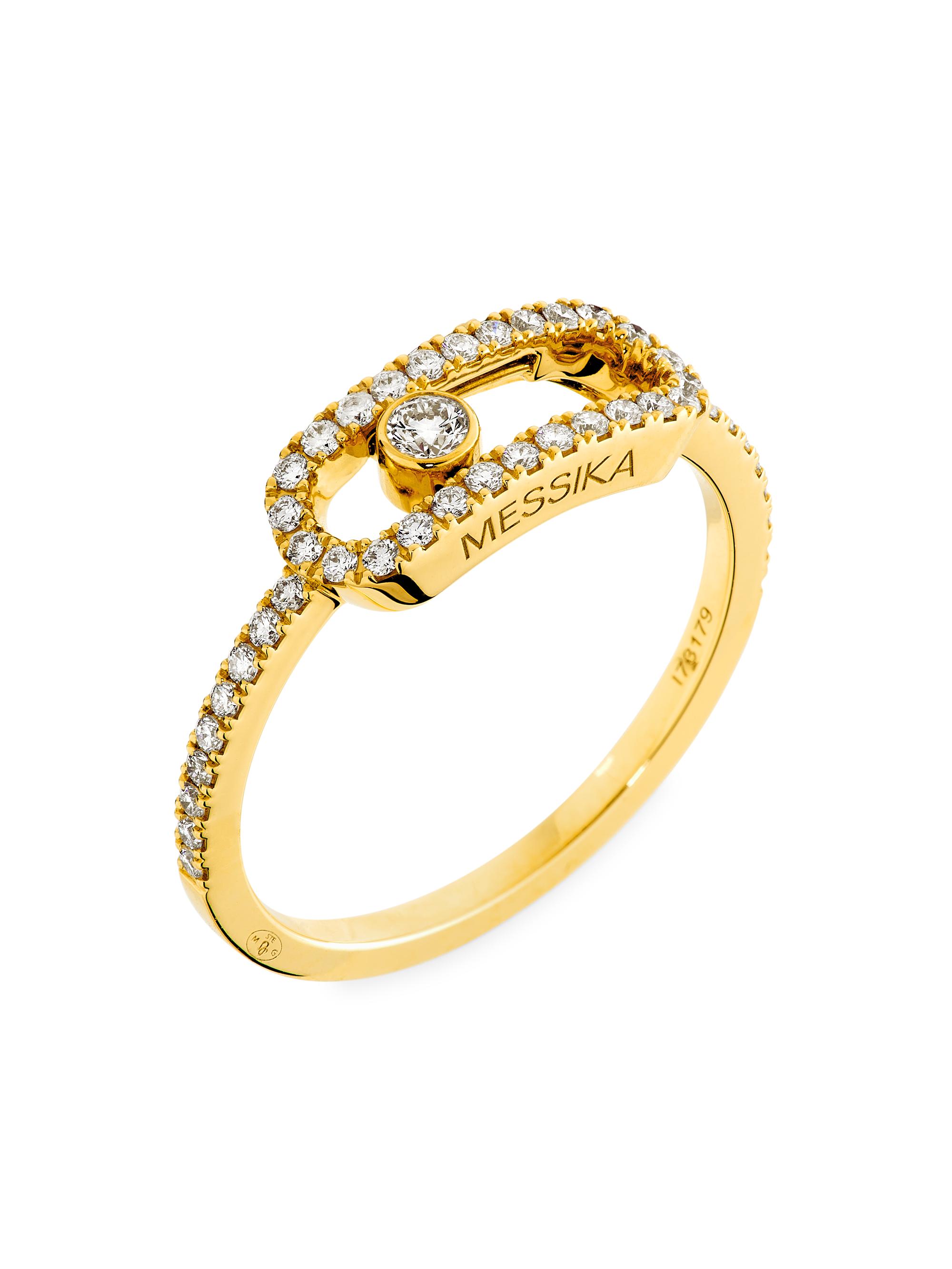 Messika Women's Move Uno 18K Gold & 0.31 TCW Diamond Ring - Yellow Gold