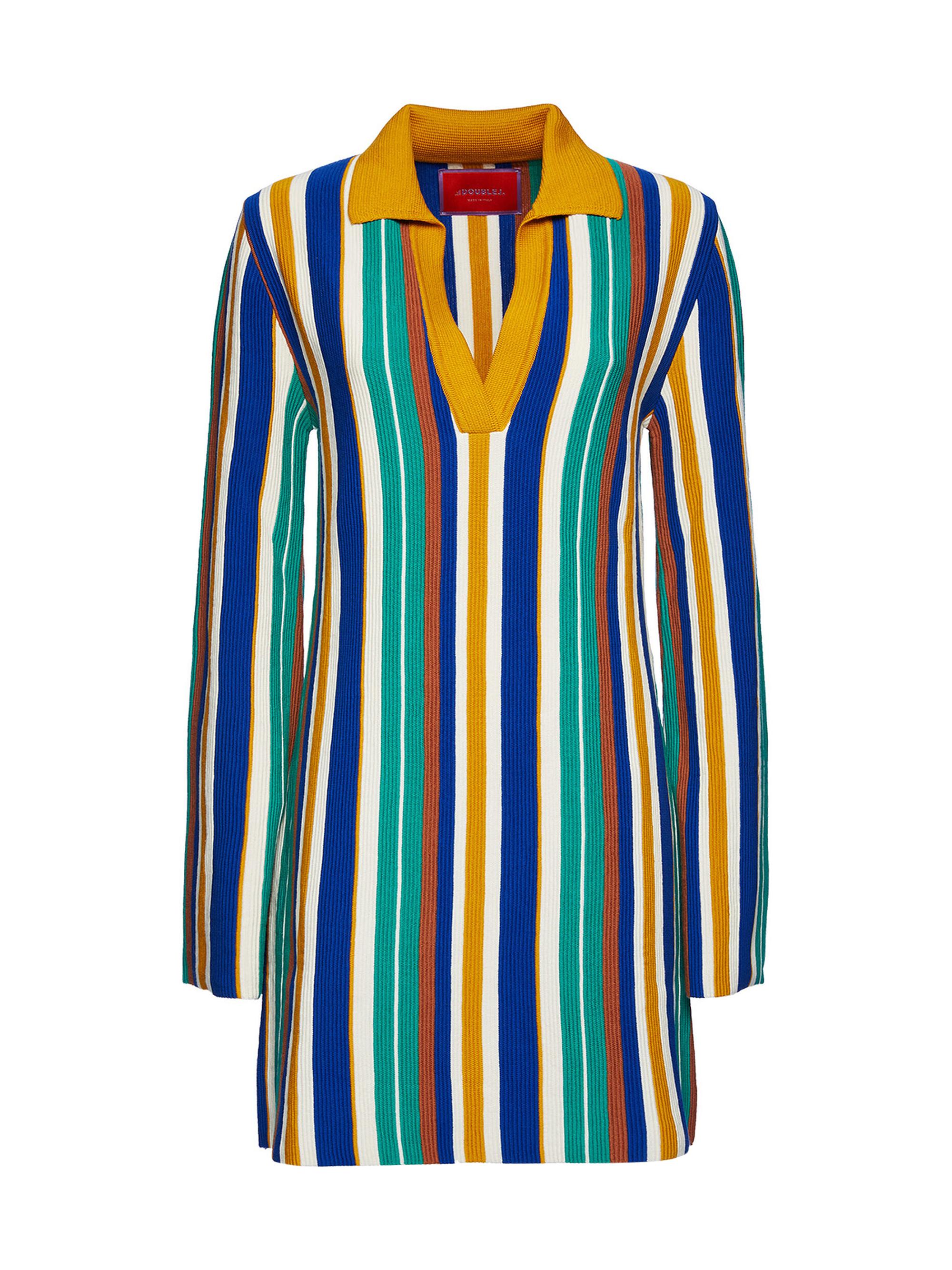 La DoubleJ Women's Bay Polo Dress - Multicolor Verde Green