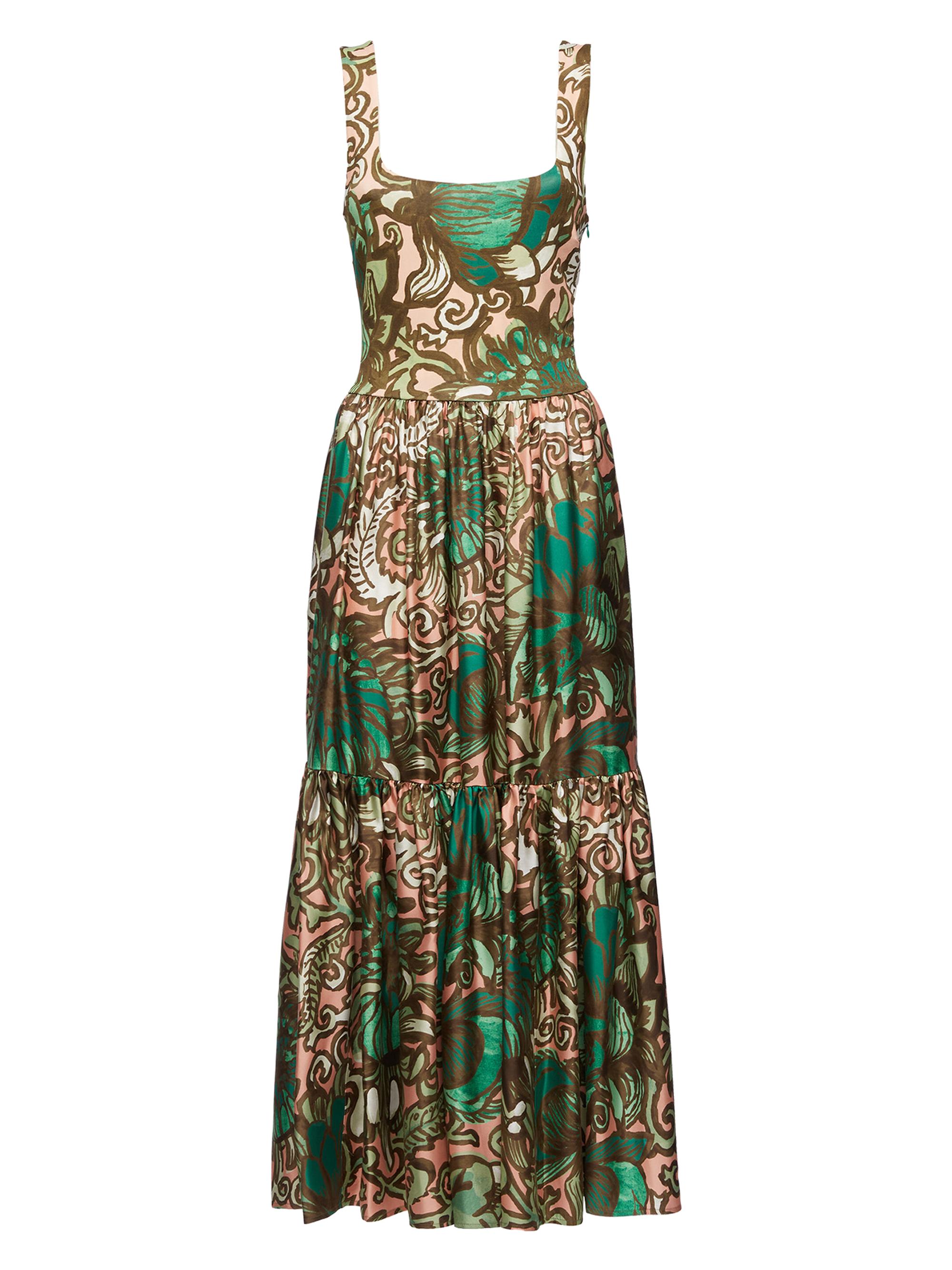 La DoubleJ Women's Capri Dress - Anemone Pink Olive