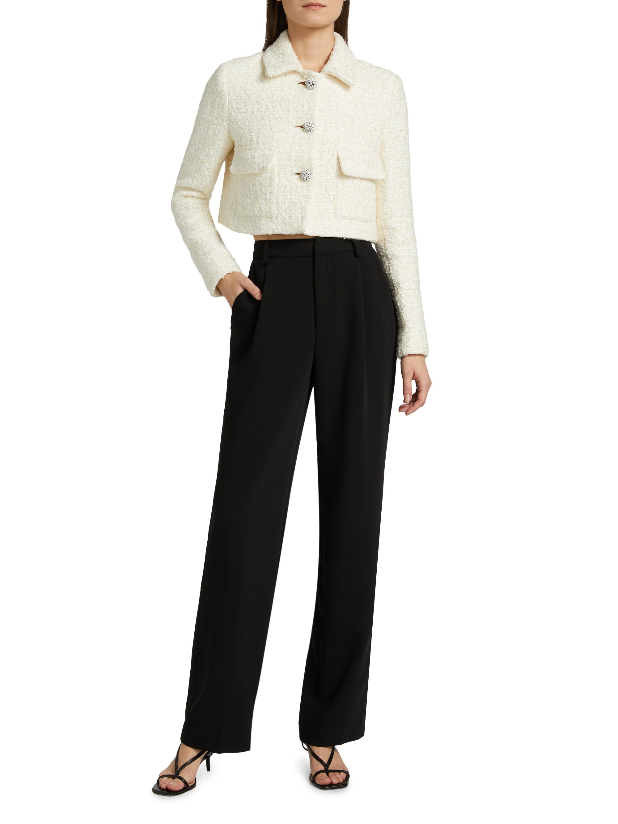Adam Lippes Tweed Crop Jacket | Saks Fifth Avenue