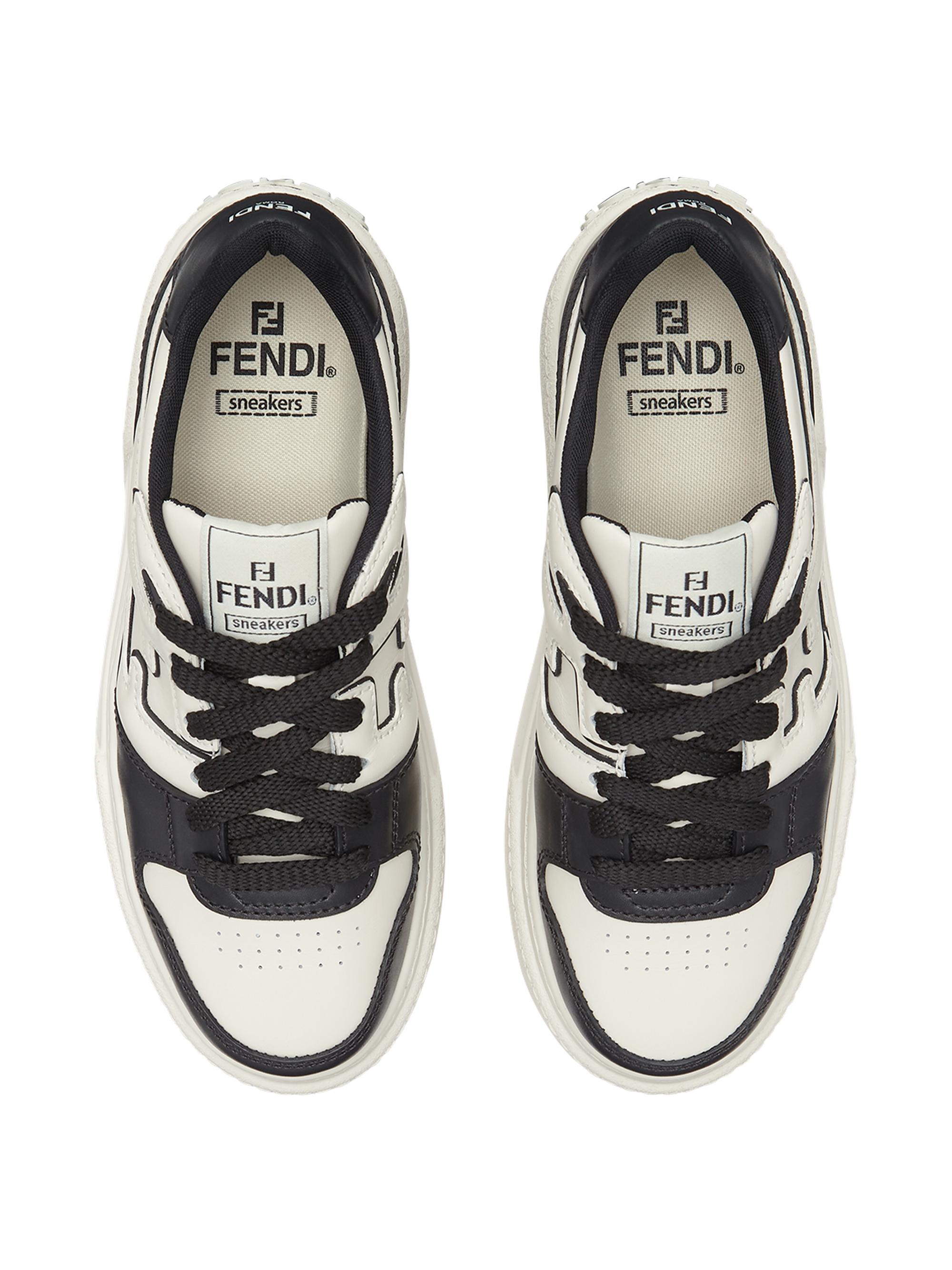 Fendi Match Leather Sneakers | Saks Fifth Avenue