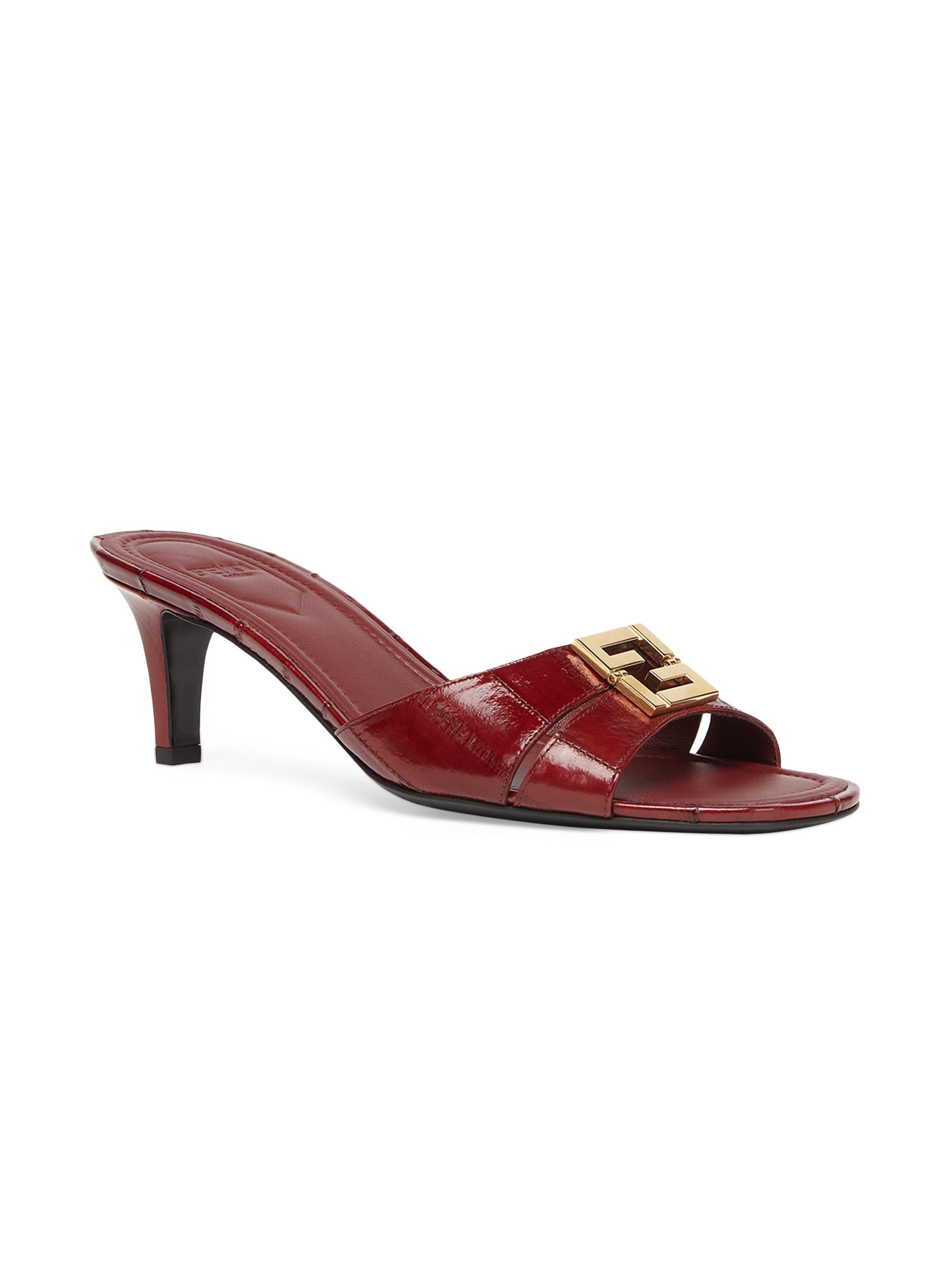 Fendi Fold 55MM Eel Skin Mules | Saks Fifth Avenue