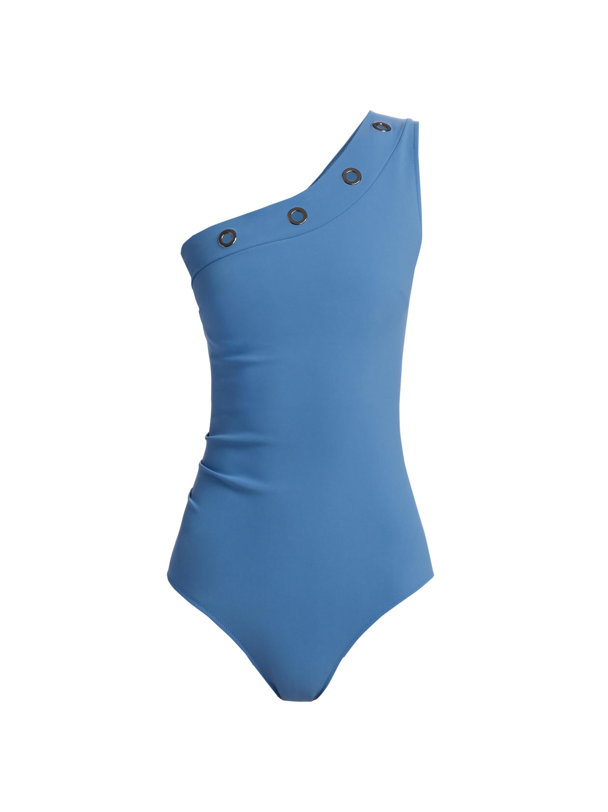 Chiara Boni La Petite Robe Women's Aderi One-Shoulder One-Piece Swimsuit - Habour Blue