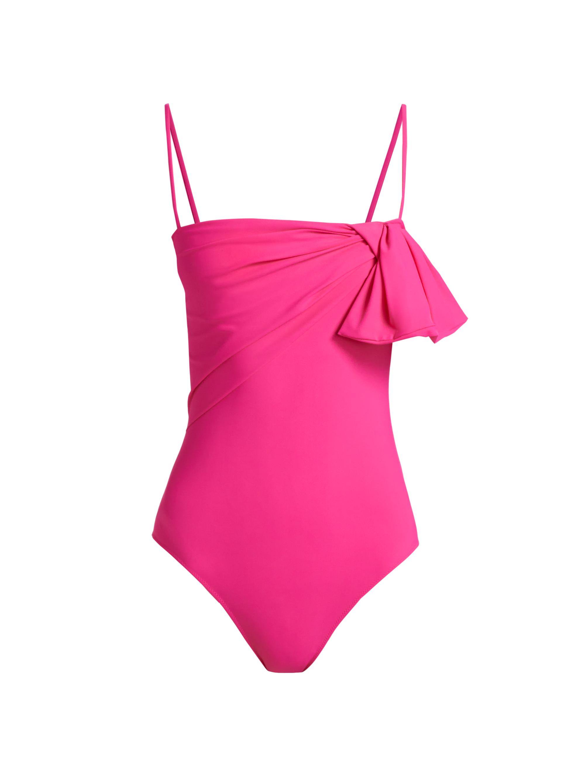 Chiara Boni La Petite Robe Women's Alcea Square-Neck One-Piece Swimsuit - Spicy Pink