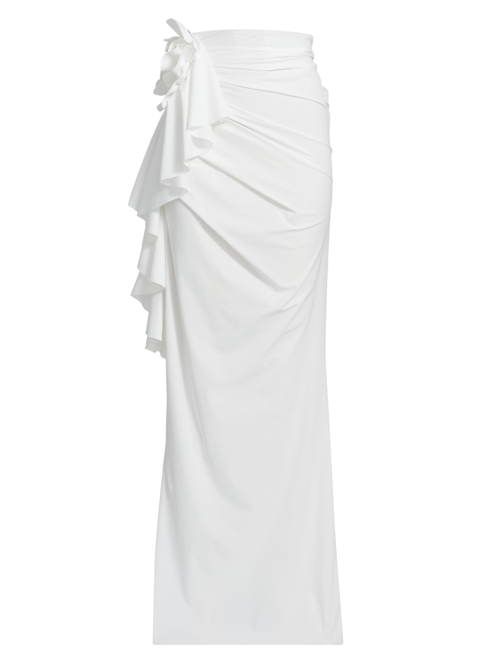Chiara Boni La Petite Robe Women's Sirya Ruched Cover-Up Skirt - White