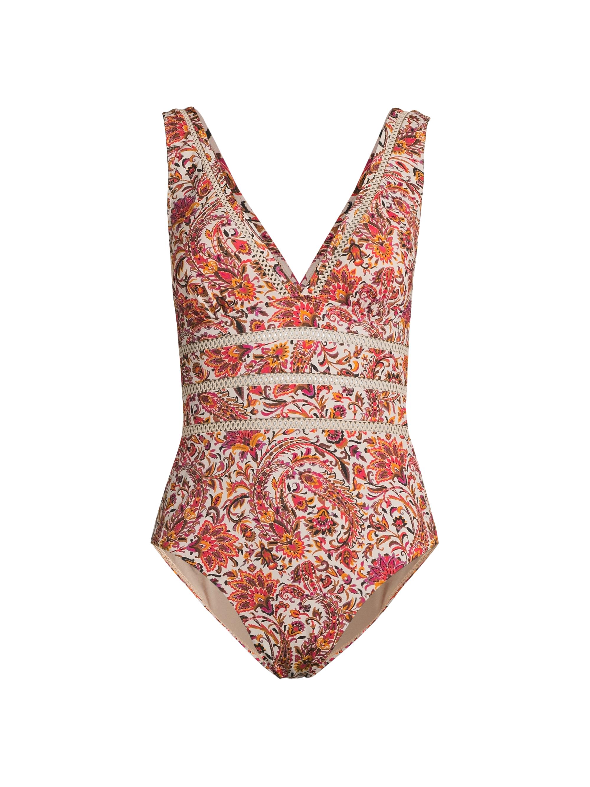 Kobi Halperin Women's Lana Paisley Print One-Piece Swimsuit - Natural Multi