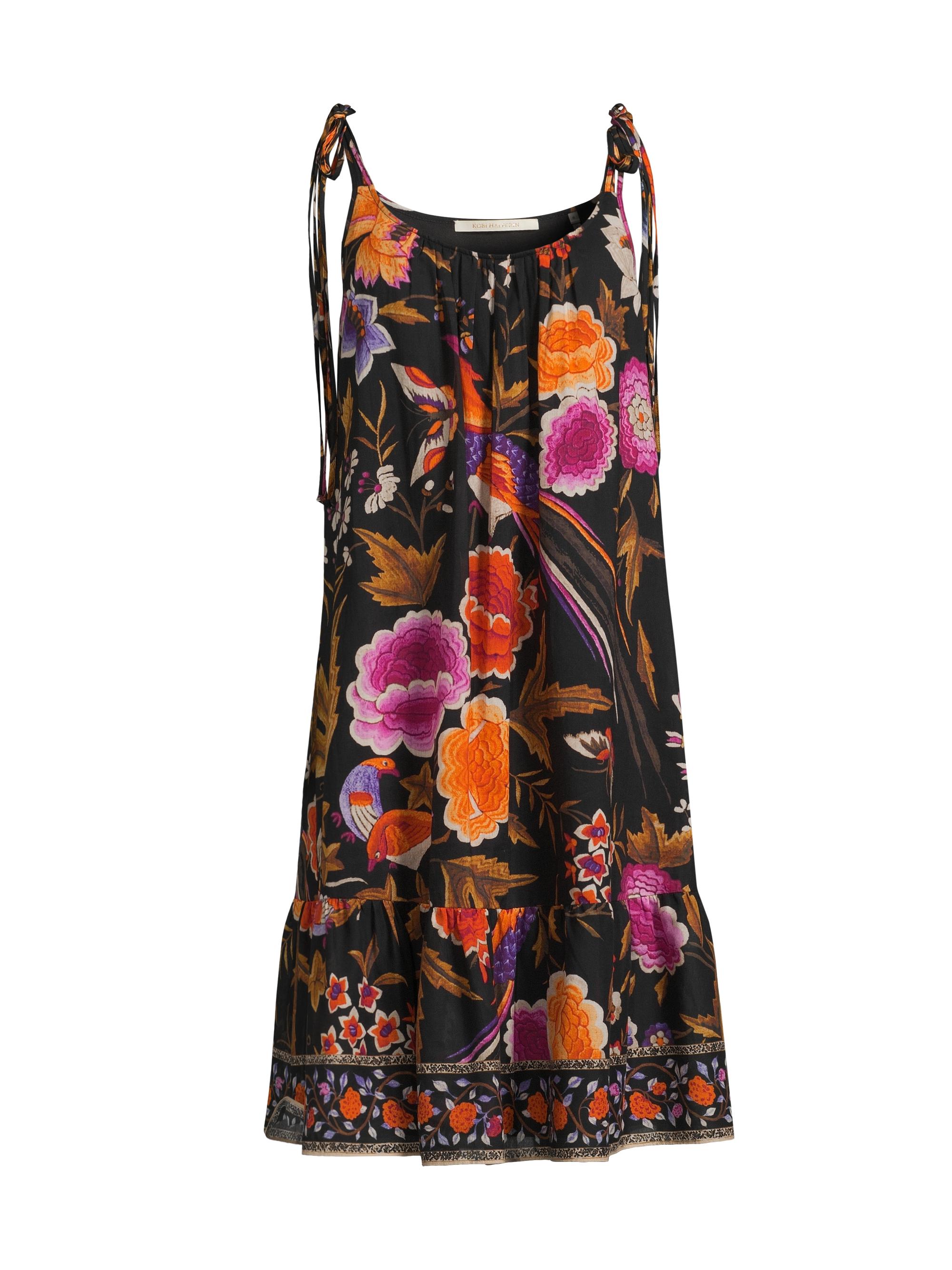 Kobi Halperin Women's Tamara Floral Cotton Sleeveless Knee-Length Dress - Black Multi