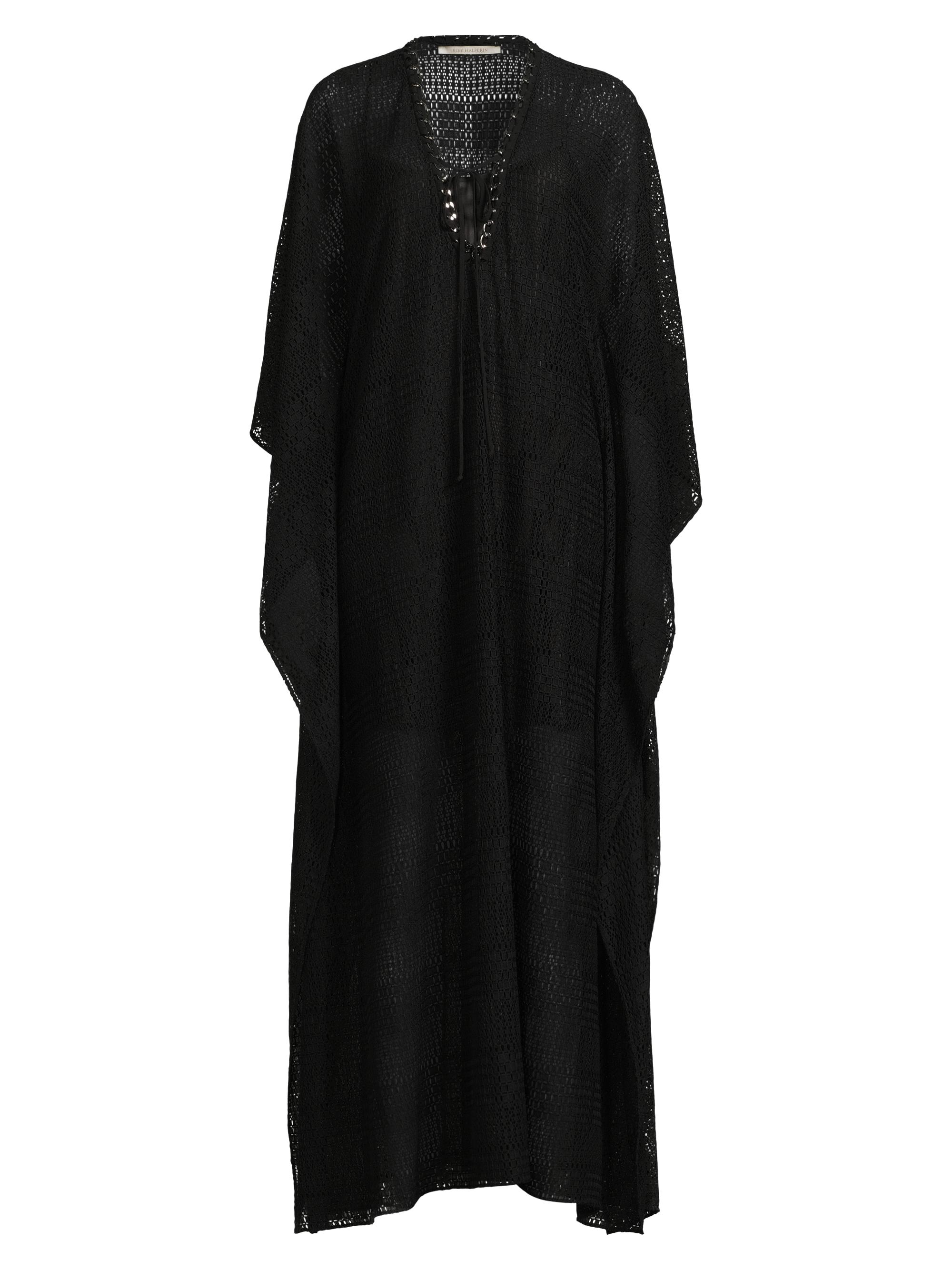 Kobi Halperin Women's Ruth Lace Long-Sleeve Caftan - Black