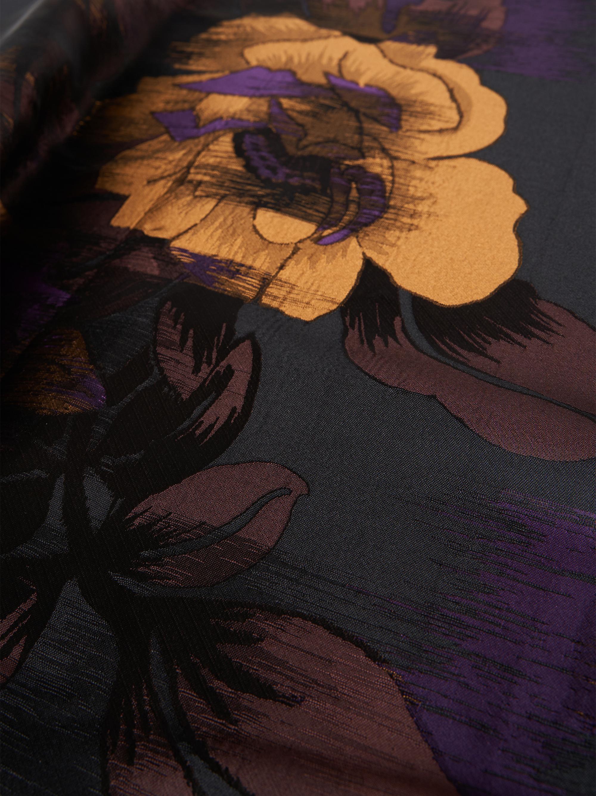 Kay Unger Ilsa Floral Jacquard Belted Cocktail Dress | Saks