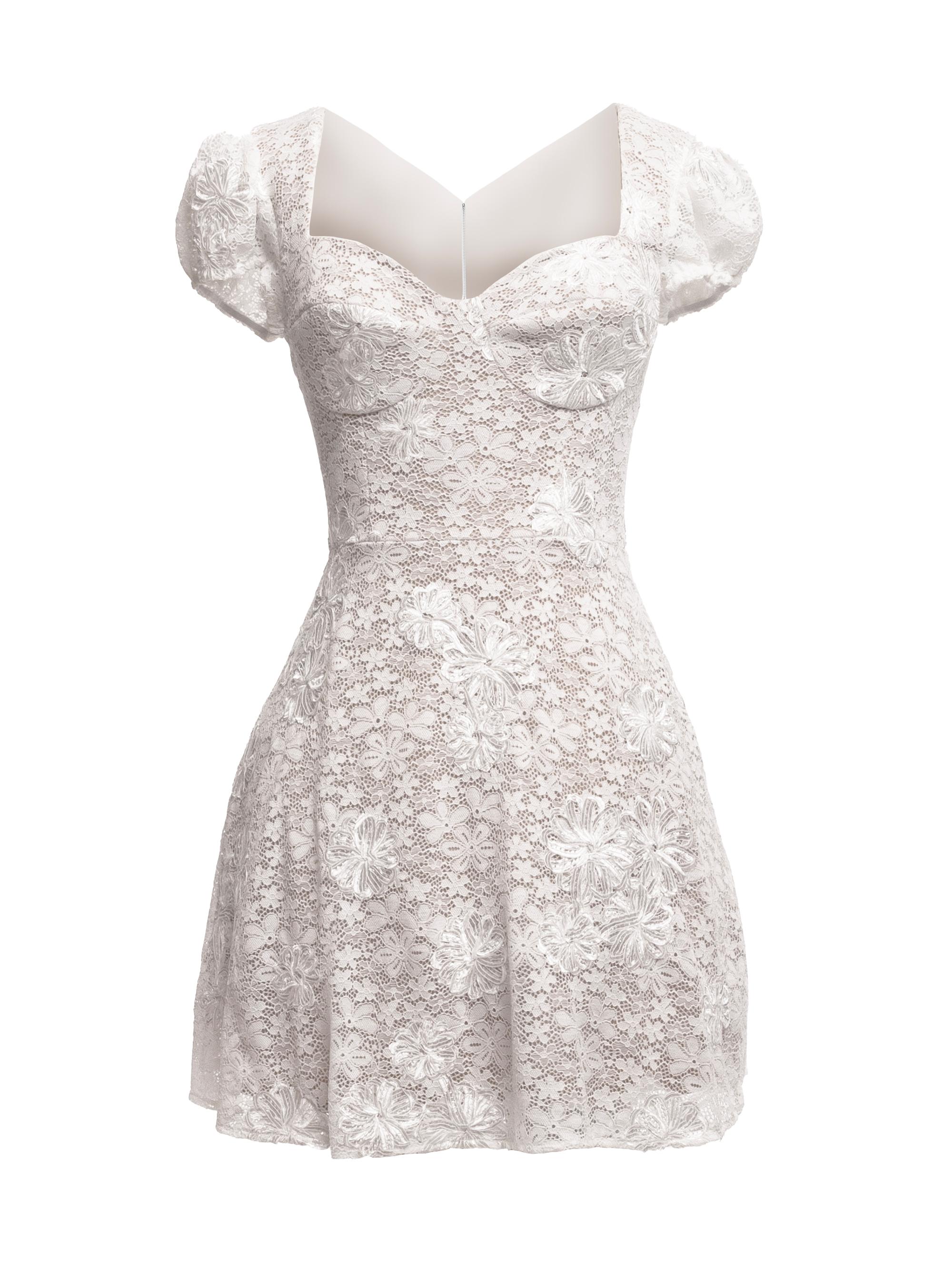 open lace back dress Dress The Population Lia Dress - Navy - Blue