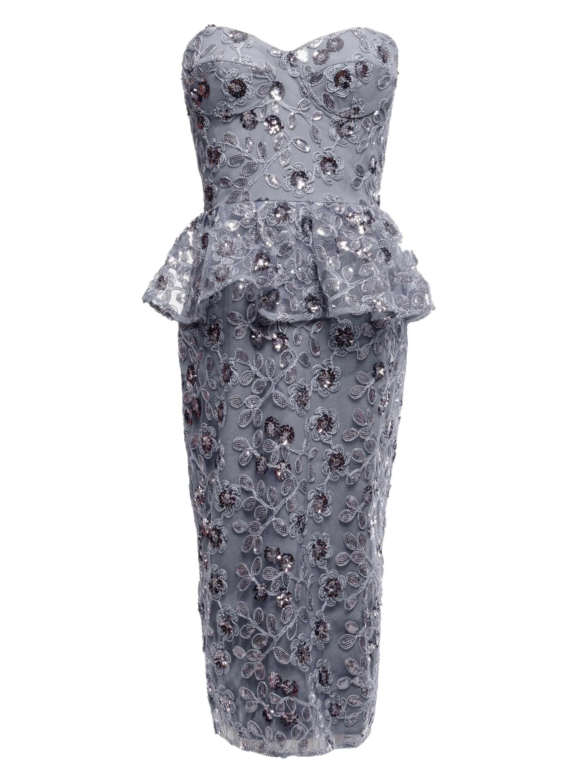 Dress The Population Amelia Embellished Strapless Midi-Dress