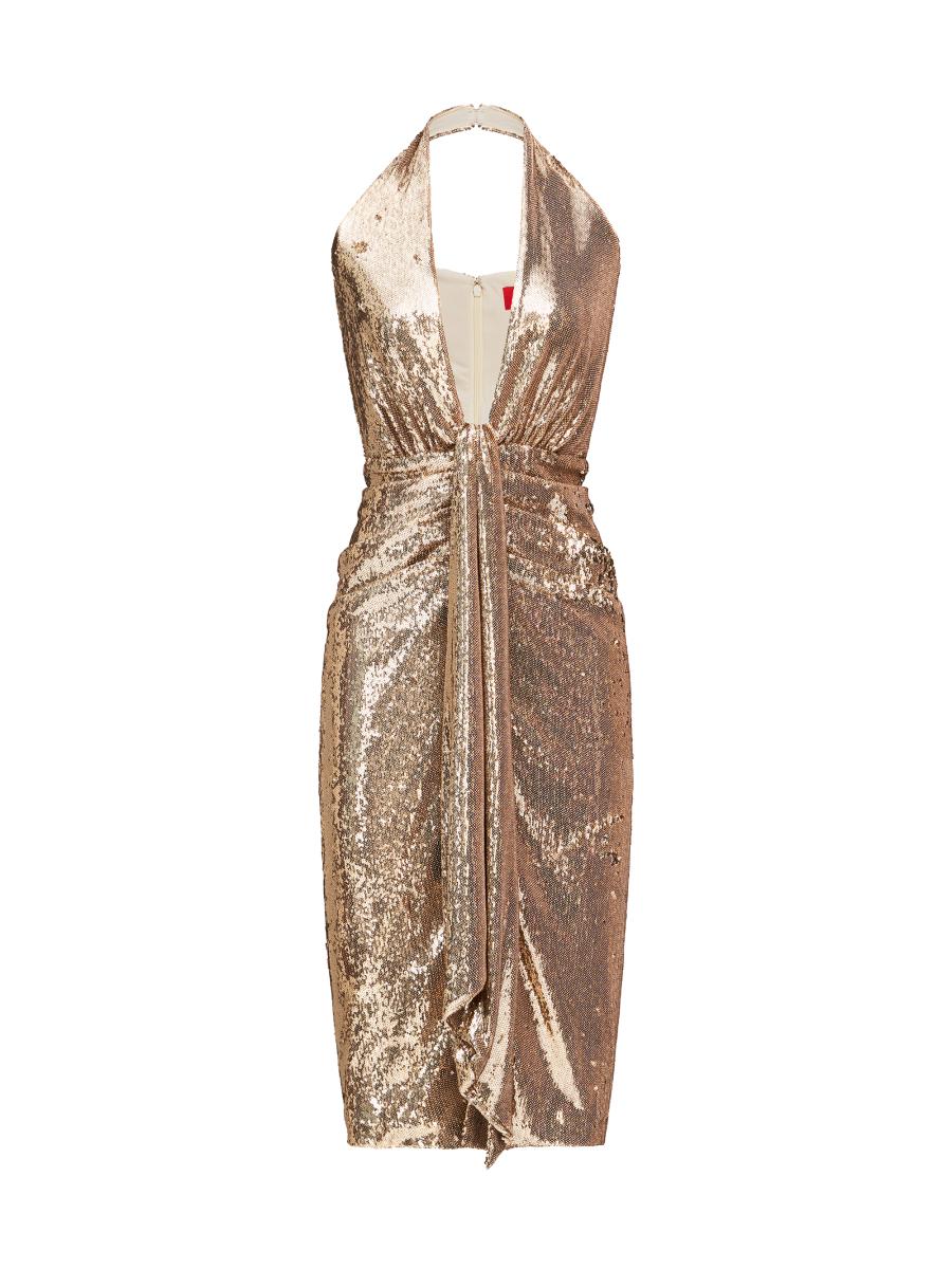 ★追跡＆関税込【HALSTON】FLOWY DRESS WITH SEQUINSワンピース ☆追跡＆関税込【HALSTON】FLOWY DRESS WITH SEQUINSワンピース